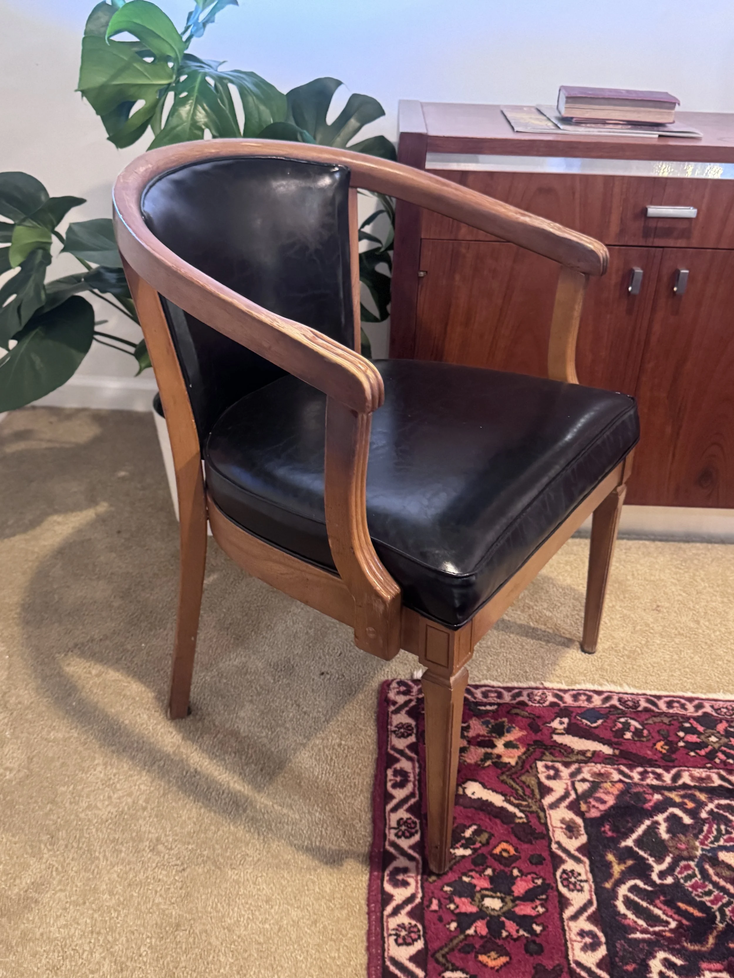 Vintage Black Pair of “Shelby William’s” Chairs