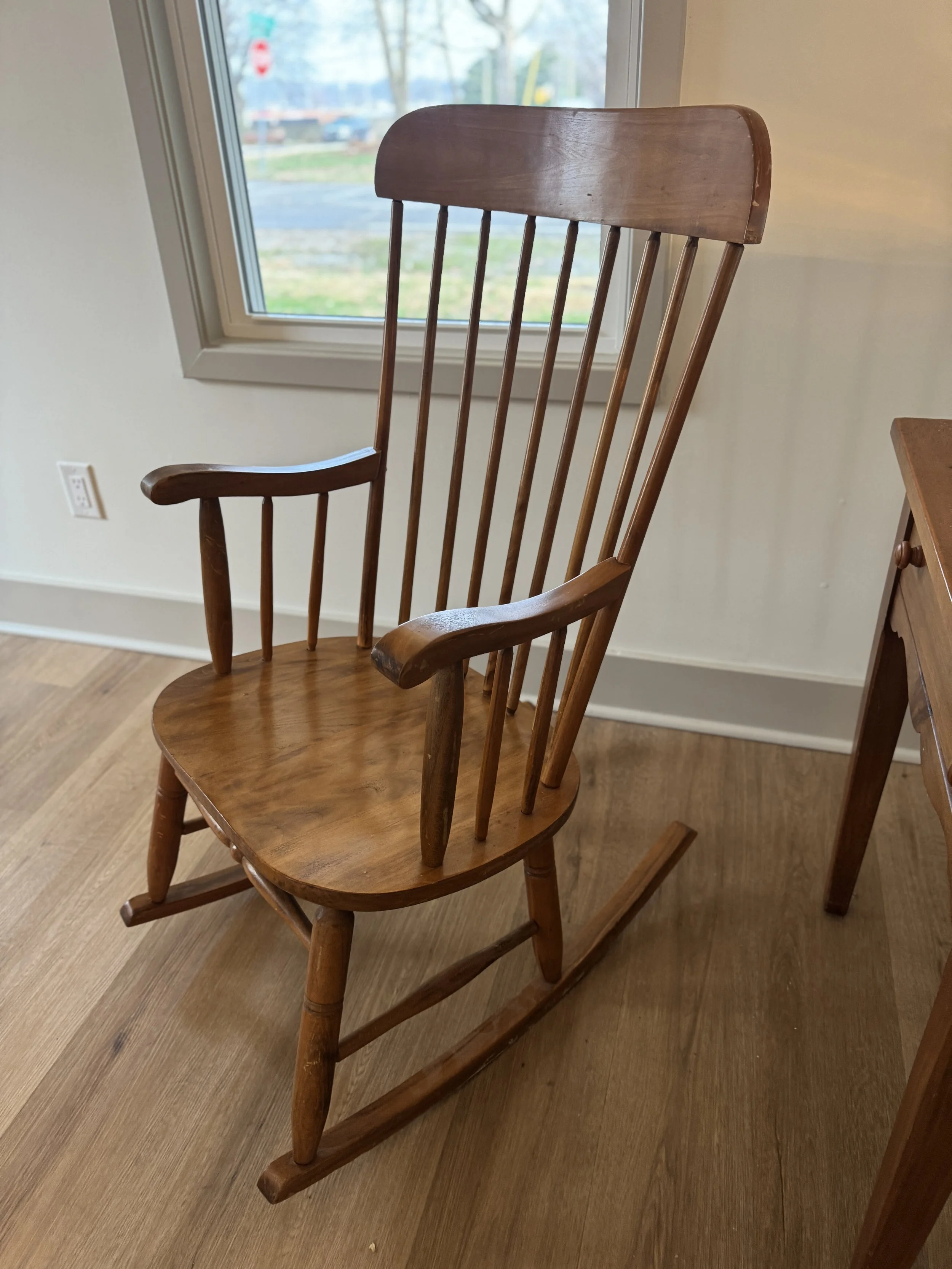 Vintage Maple Rocking Chair