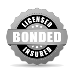 Official badge verifying licensed, bonded, and insured notary status