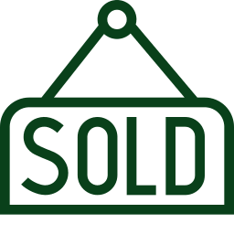 Real estate sold sign icon representing loan signing and closing services