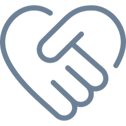 Icon representing compassionate bedside notary care for hospital and senior living signings