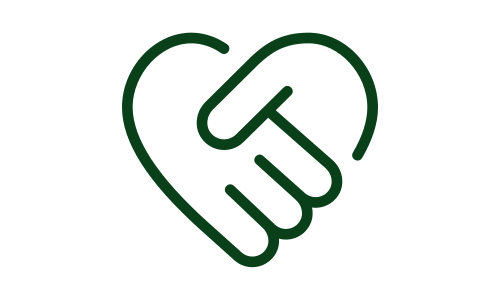 Icon representing compassionate, client-focused mobile notarization
