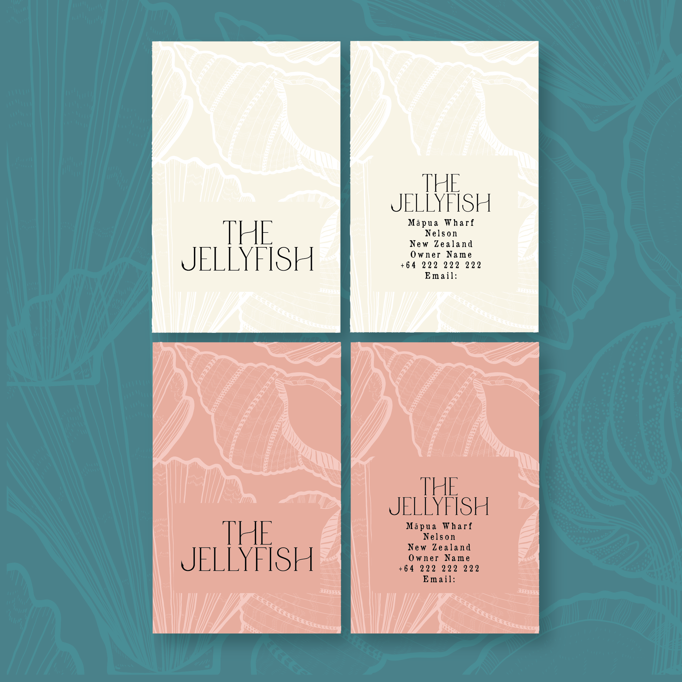 Dishi Studios Holly Dishington Jellyfish Resturant Branding Business cards .png