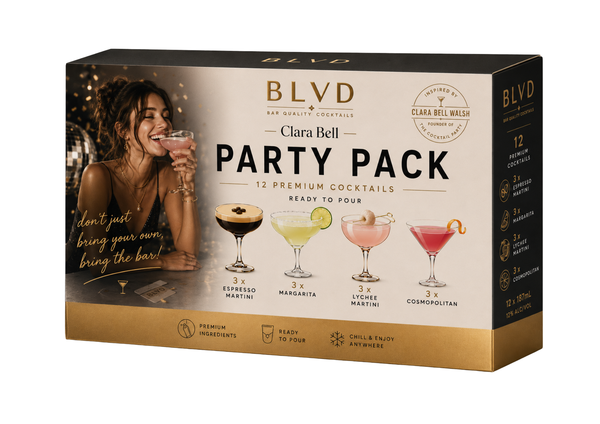 BLVD Cocktail Party Pack 4 x 3 Cocktail Pouches