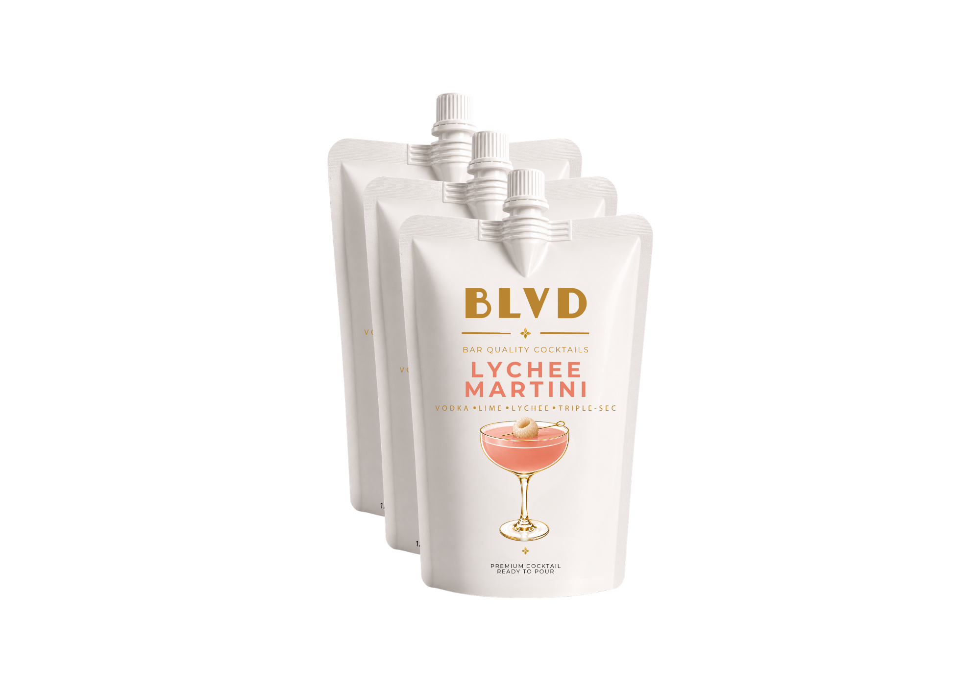 BLVD Lychee Martini Pouch 3 Pack
