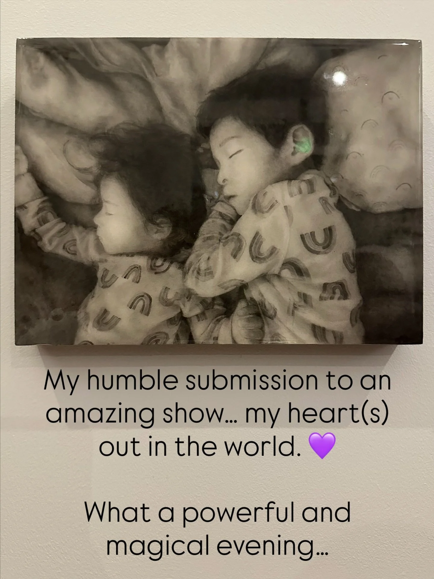 What an amazing and transformative experience. Thank you to @krystallauk and @sensualreveler for such a powerful moment and visualization. I am so honored to have my children be part of the family wall in solidarity with love, equality and nurture fo