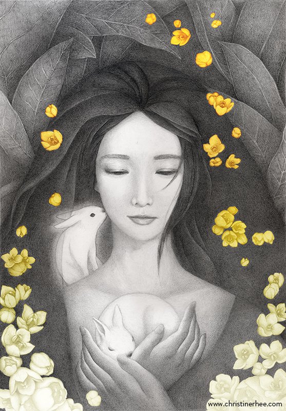 Moon Rabbit (Signed Gicleé Print)