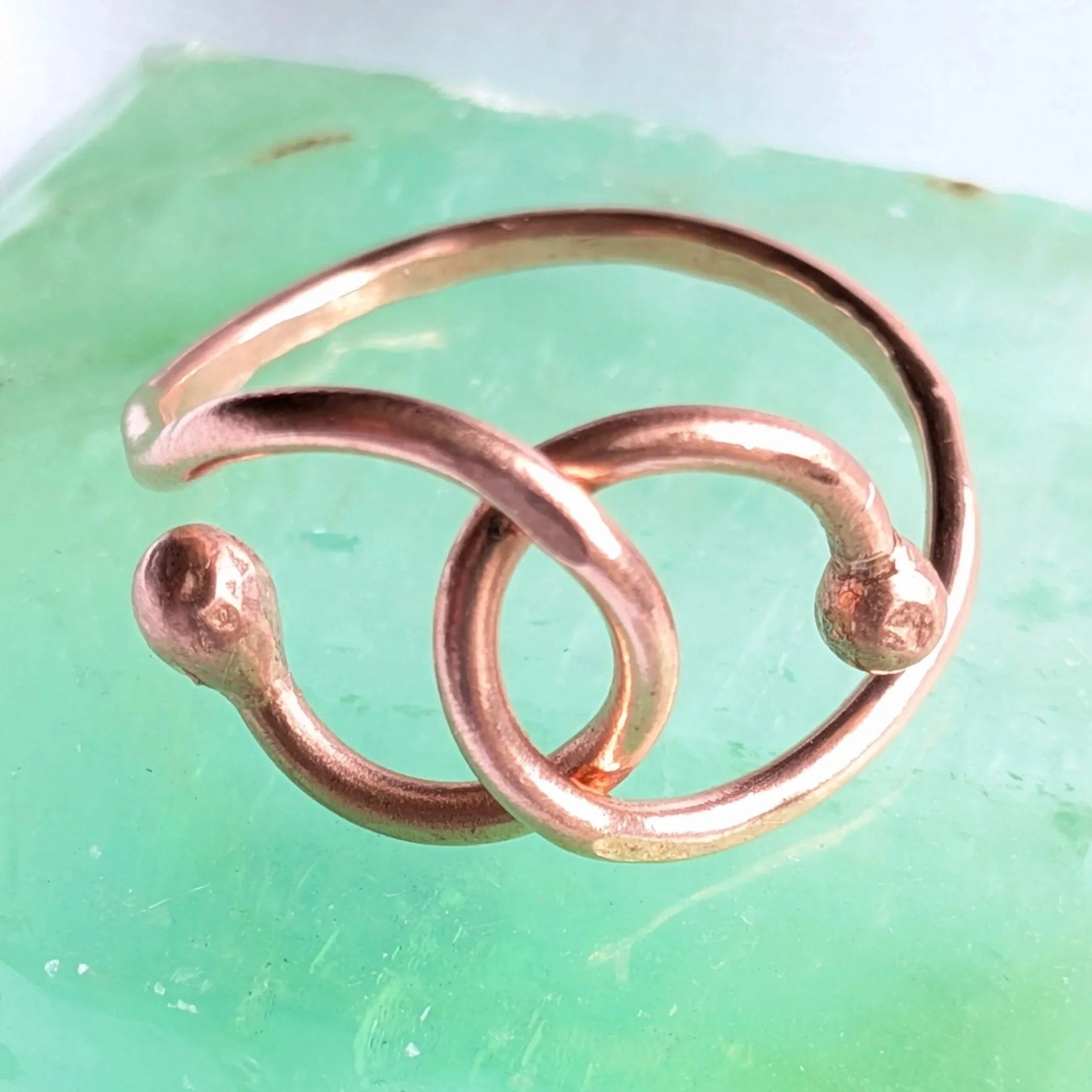 Copper Torch Forged Rebirth Ring
