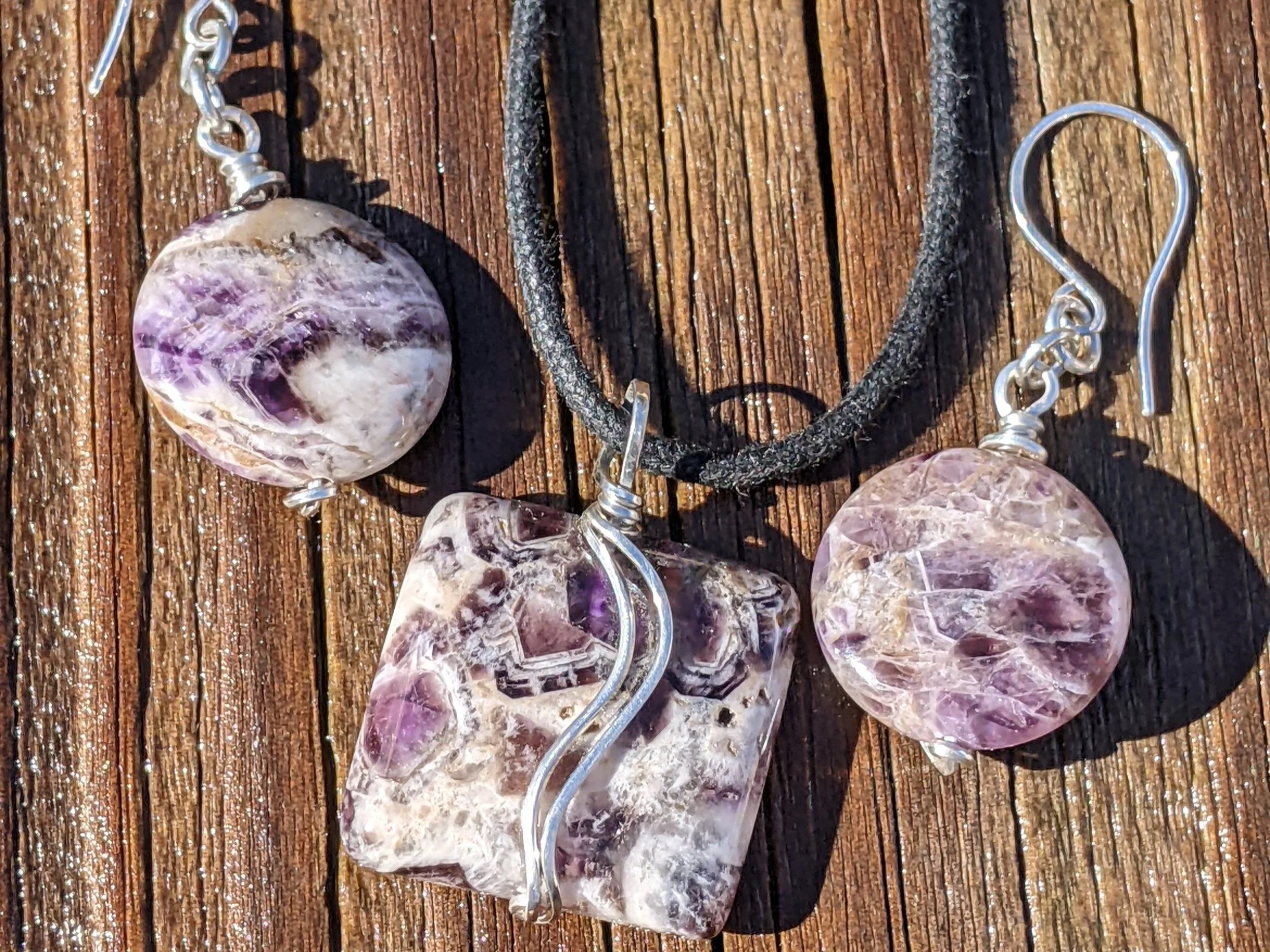 Sterling Silver Amethyst Jewelry Set 