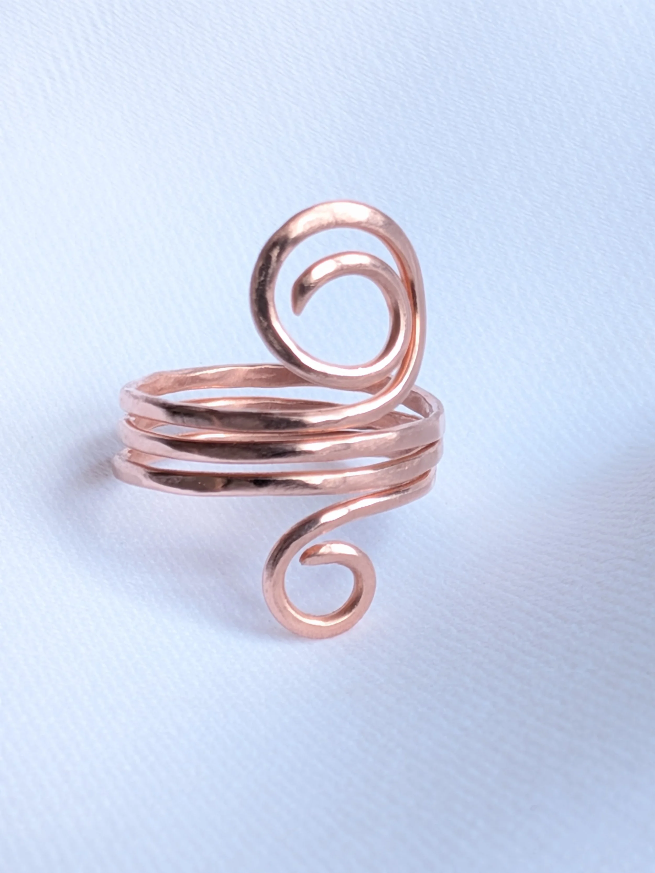 Healing Copper Spiral Ring