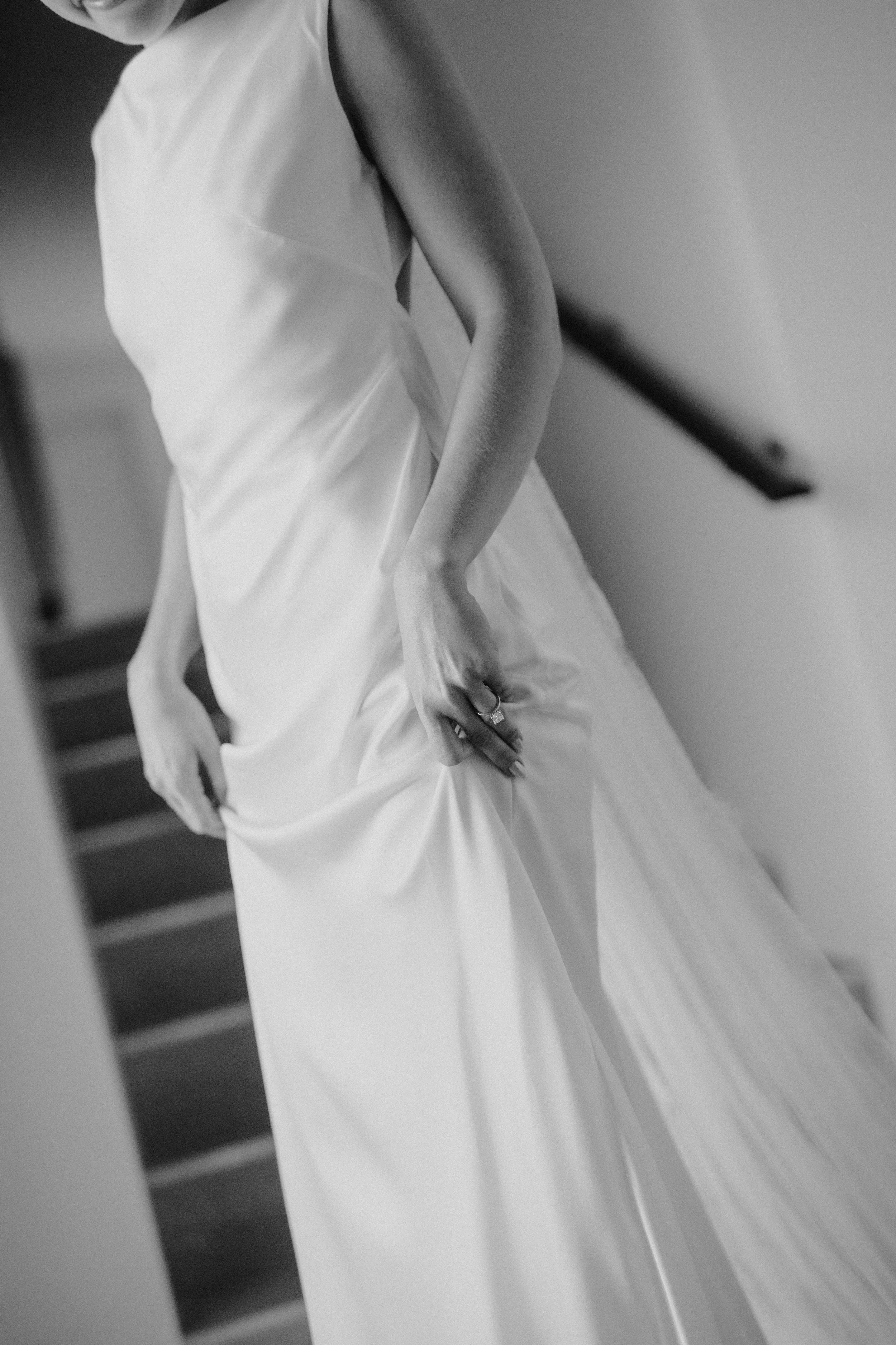 black and white photos of bride getting ready in Yallingup Western Australia 