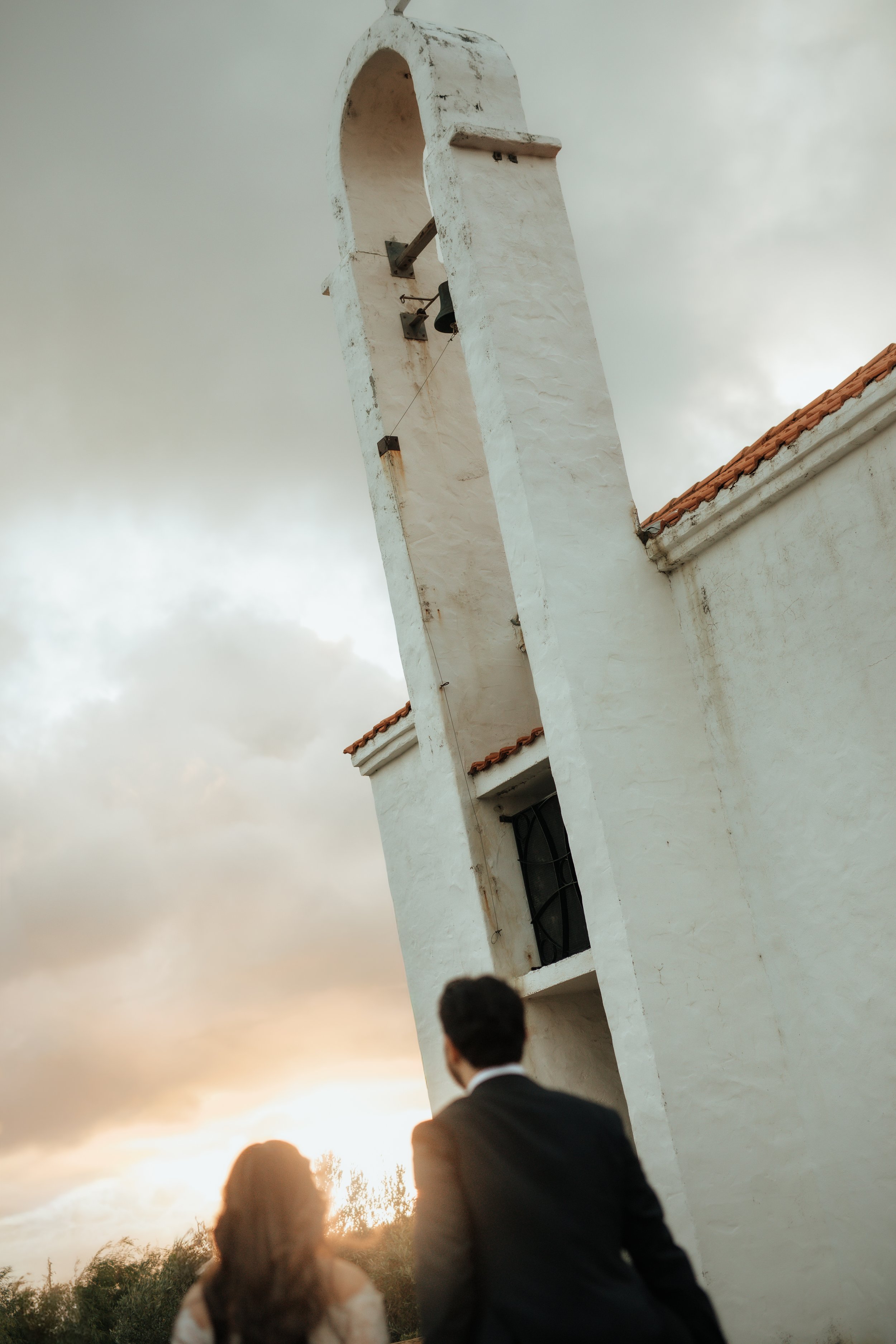 Greek church Margaret river sunset. Different wedding photography styles