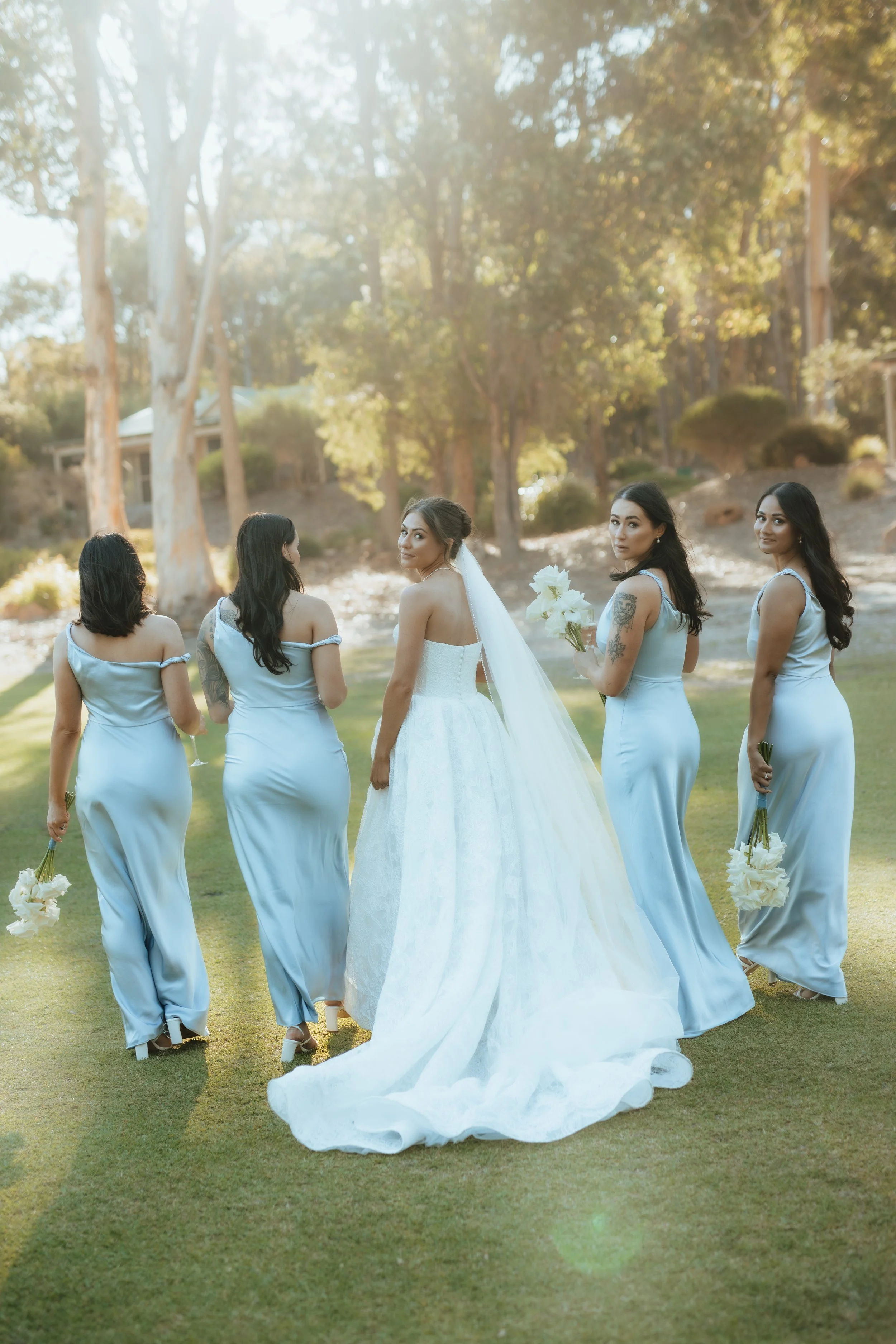 Bridal party Margaret River Wedding