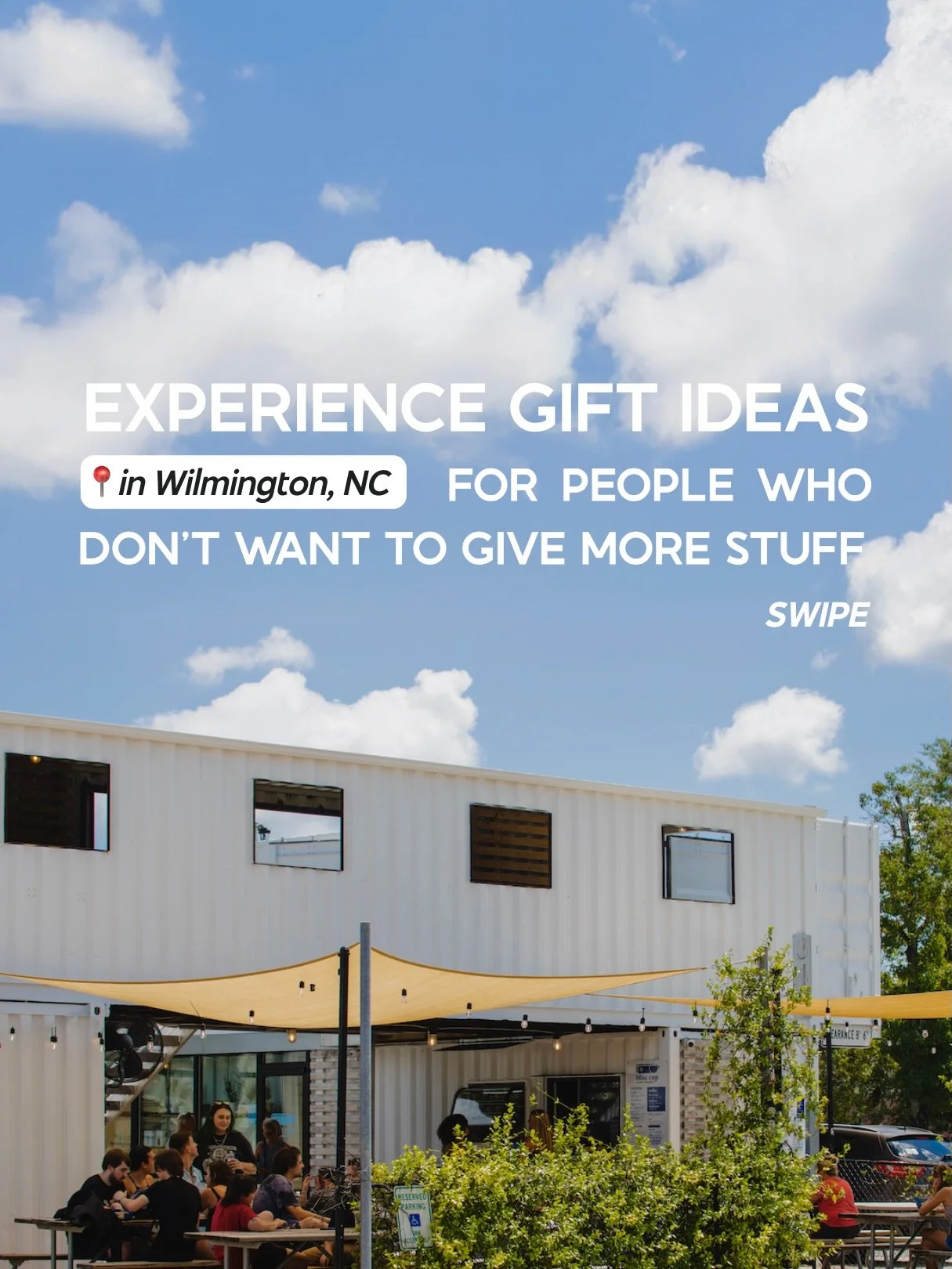 Last minute gift ideas that still feel thoughtful. 😌 ALL of these experiences can be found right here in the Cargo District! 

#wilmingtonnc #visitnc
