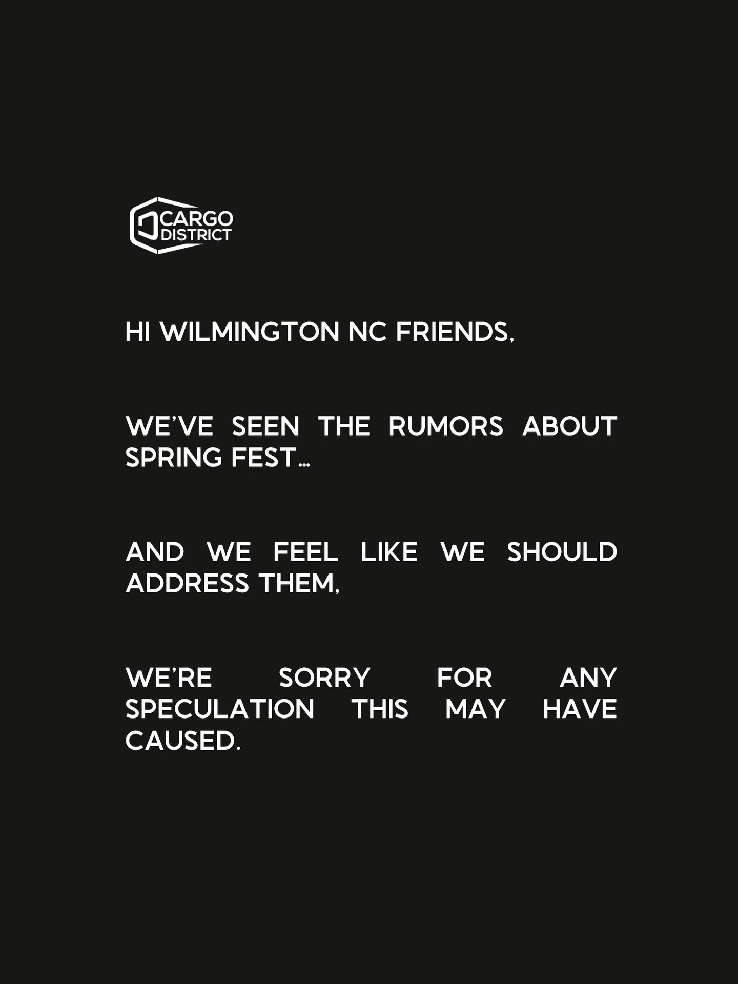 Something needs to be said&hellip;

That something being the fact that SPRING FEST 2026 IS THIS MONTH. 🤭 

🌷 Spring Fest in The Cargo District | April 19th | 12p-4p 🌷 

More details are at the link in our bio!!! 

#downtownwilmington