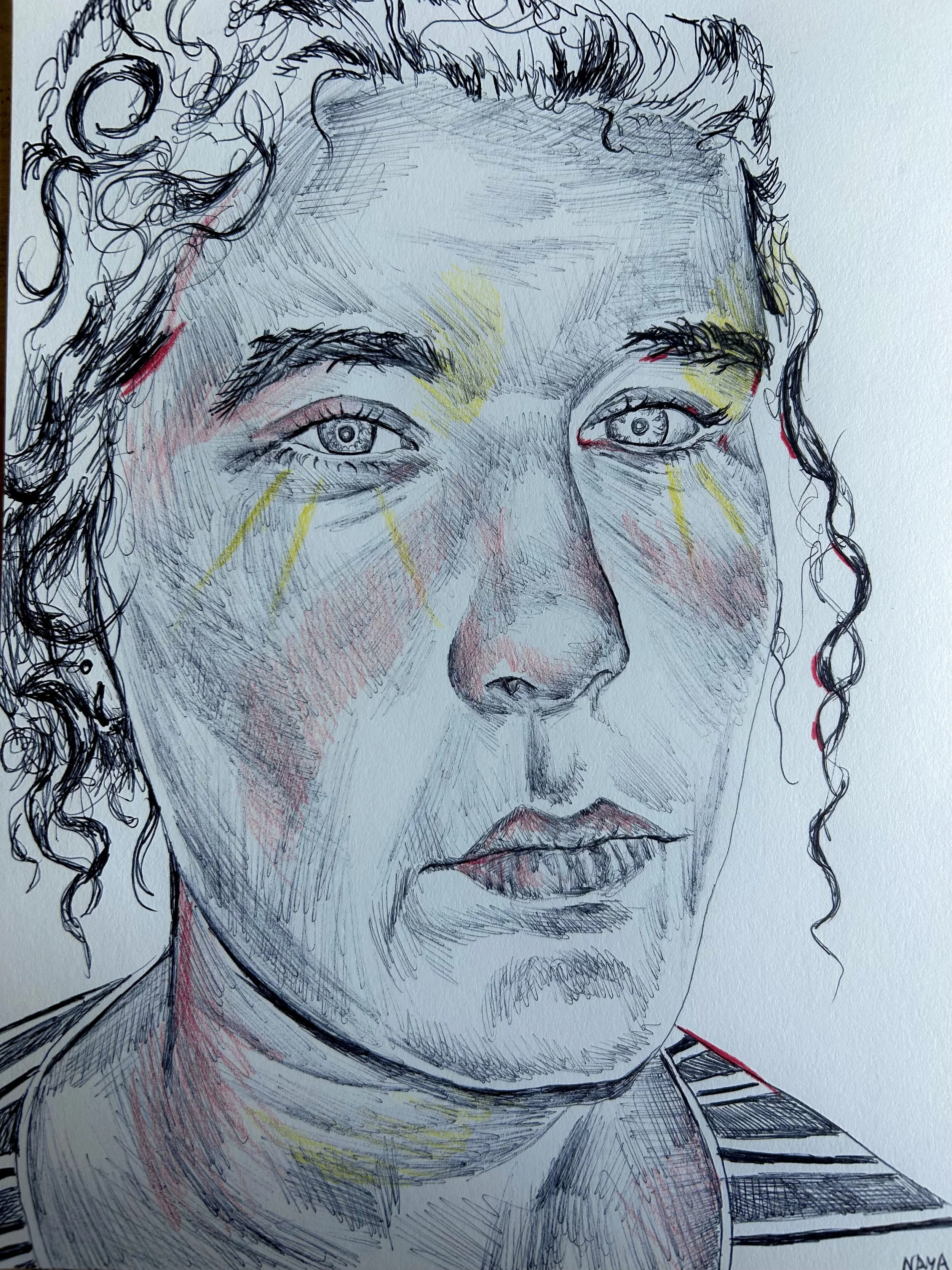 Original Illustration- "Girl Blazed by the Trail of Daily Routine"