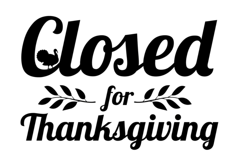 Shop Closed for Thanksgiving