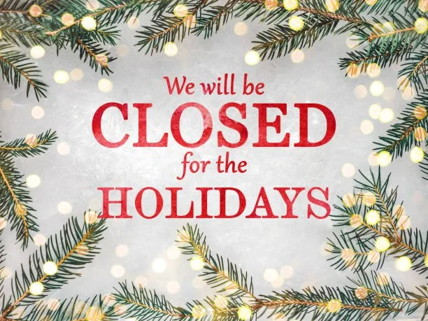 Shop Closed for the Holiday