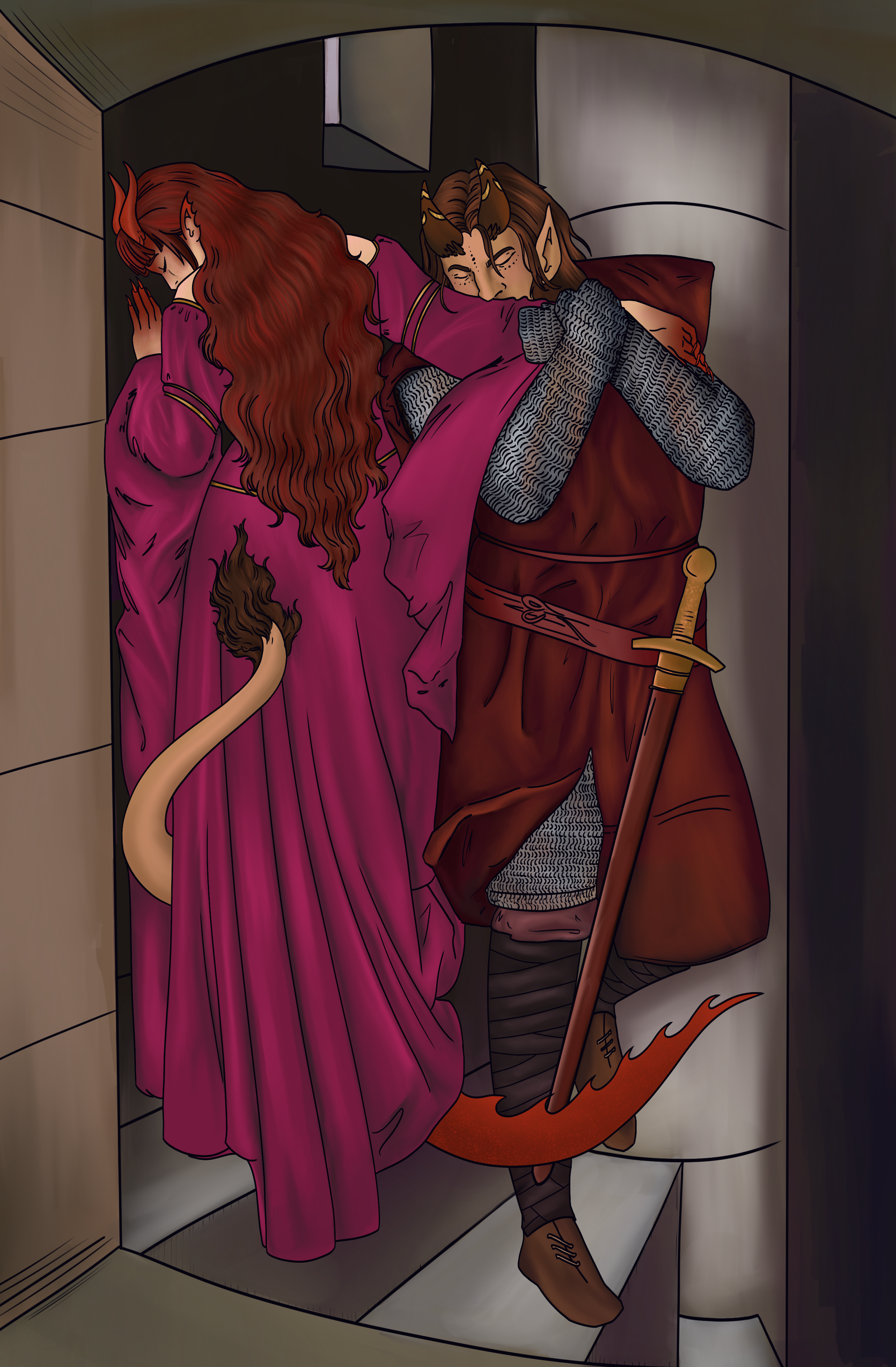 "Cleansed in Flames"
Procreate, 2025