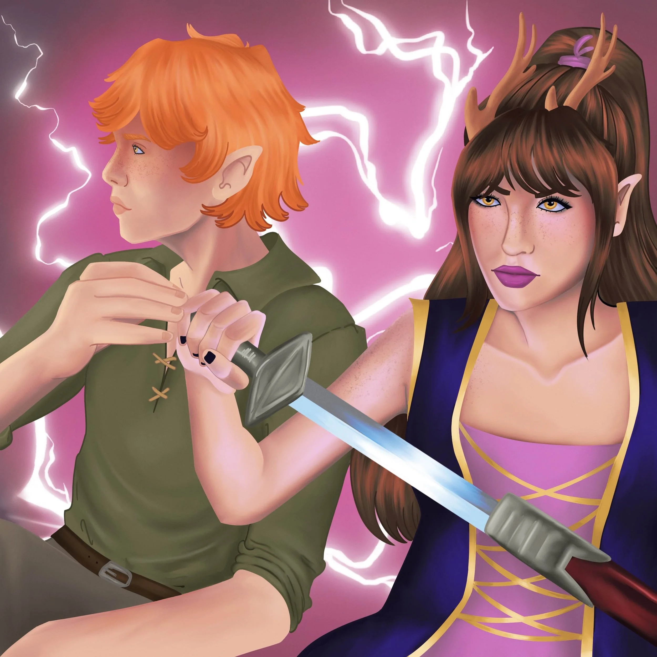 "Kas & Bella"
Procreate, 2025