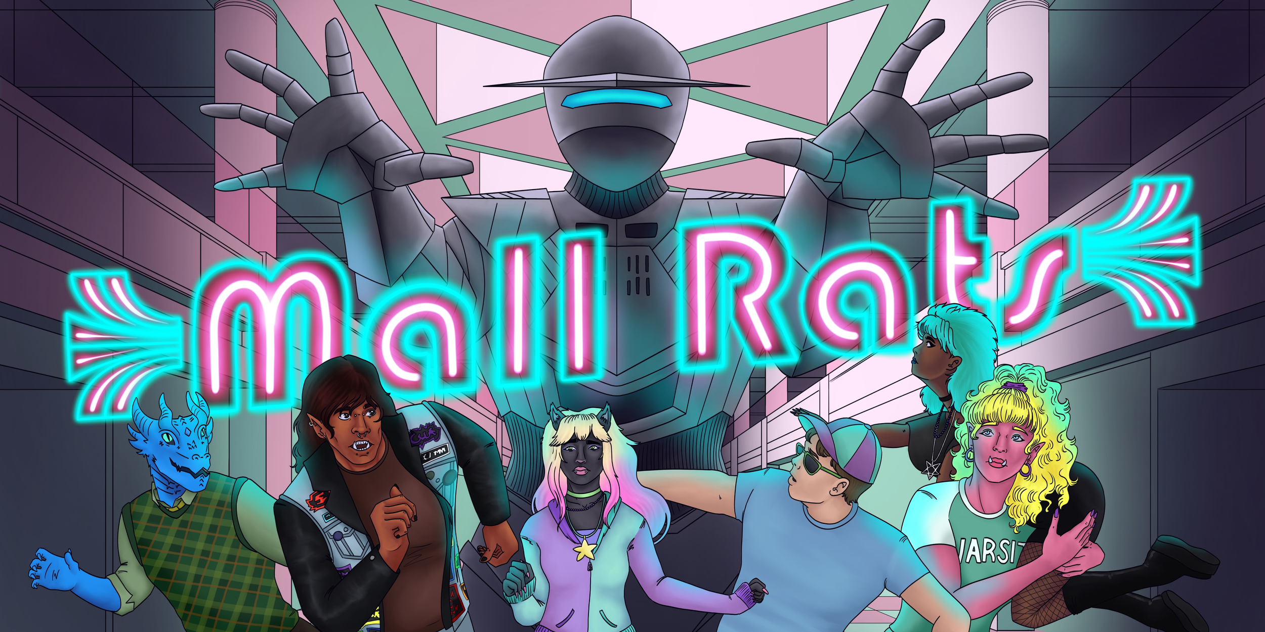 "Mall Rats Cover"
Procreate, 2026
