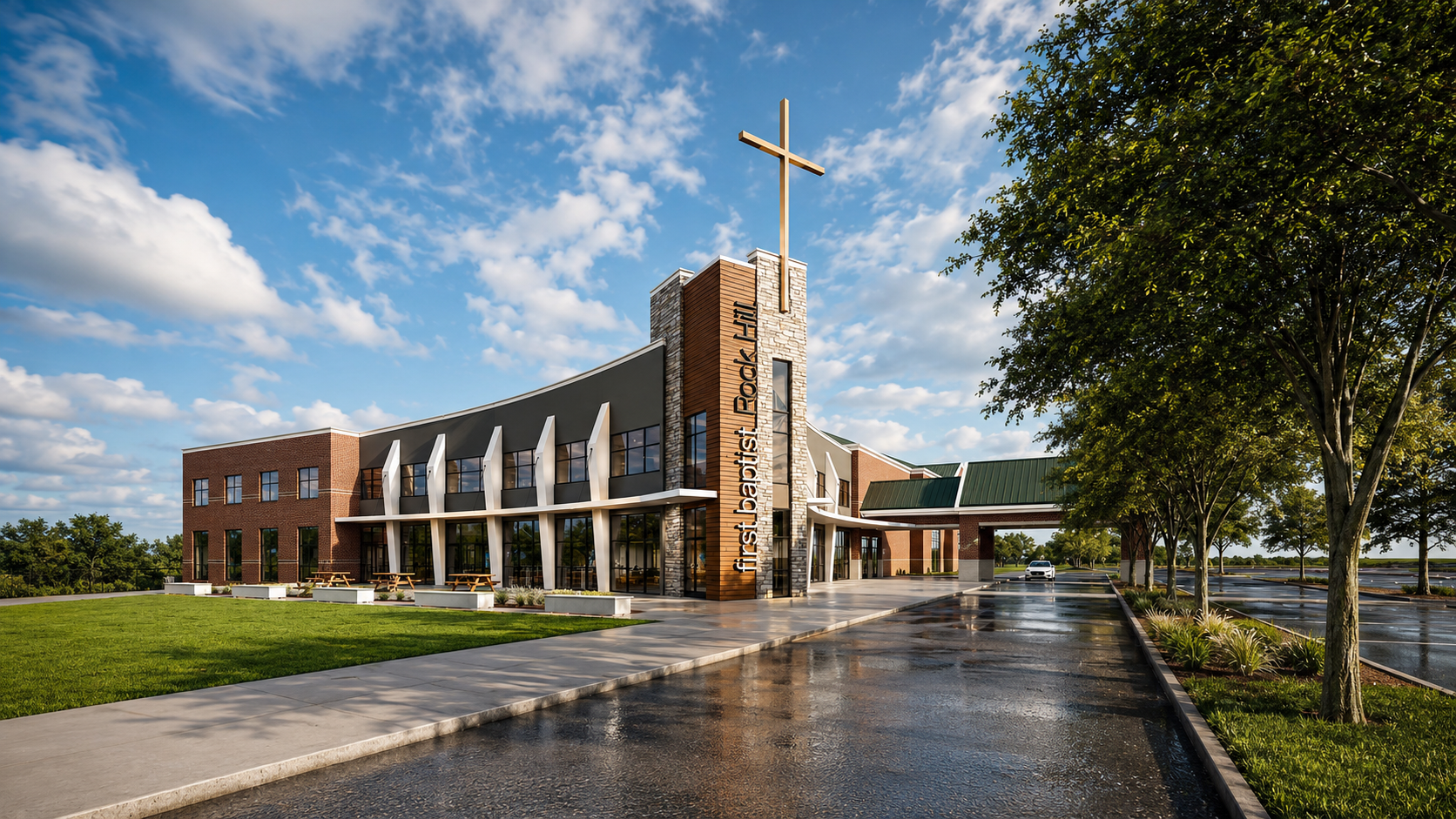 Rock Hill First Baptist Church Begins Lobby Addition and Renovation