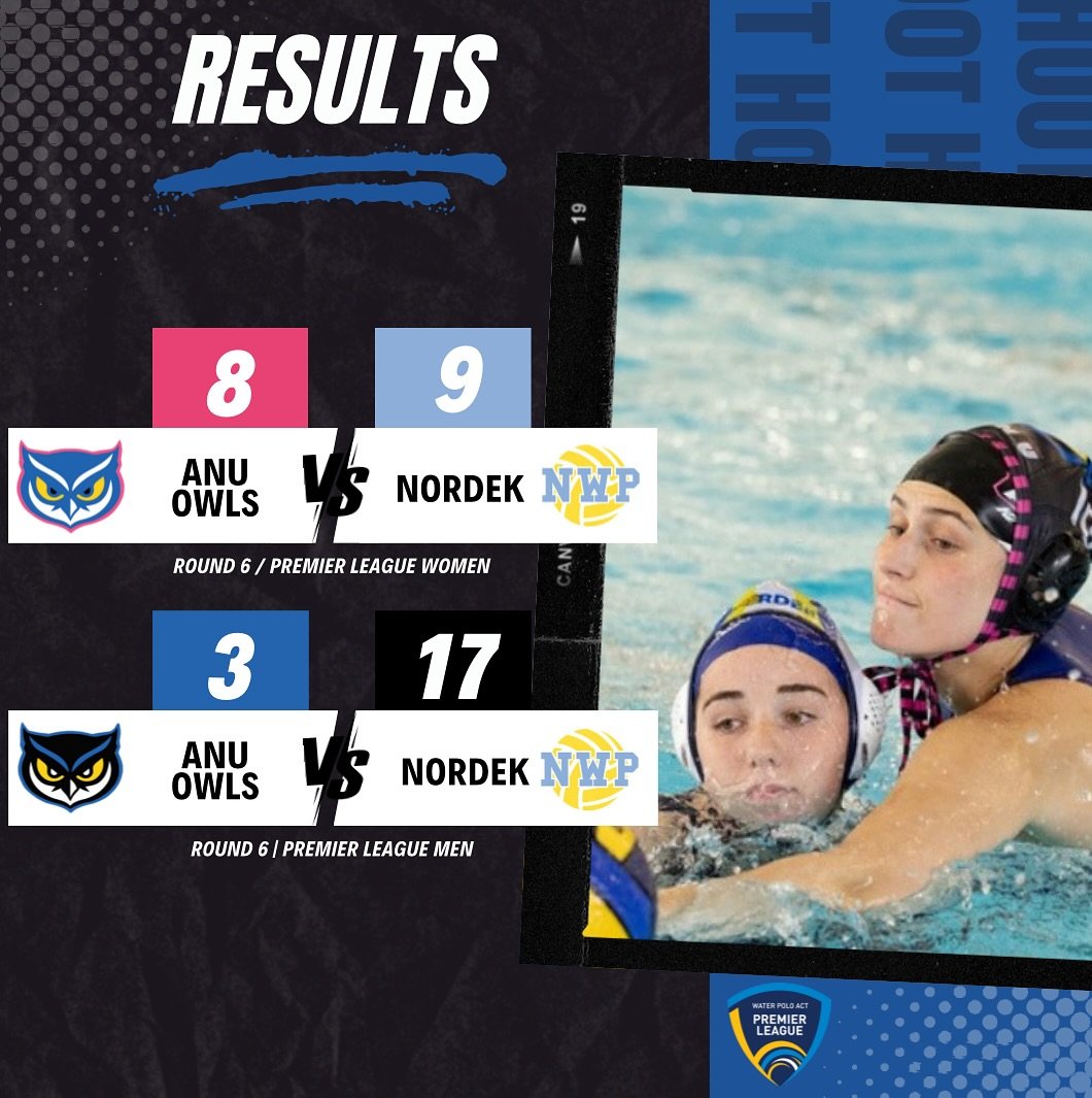 Round six of @waterpolo.act summer competition, some tough close games in the water this week for the Owls keen for some more games next week !! 🦉🦉