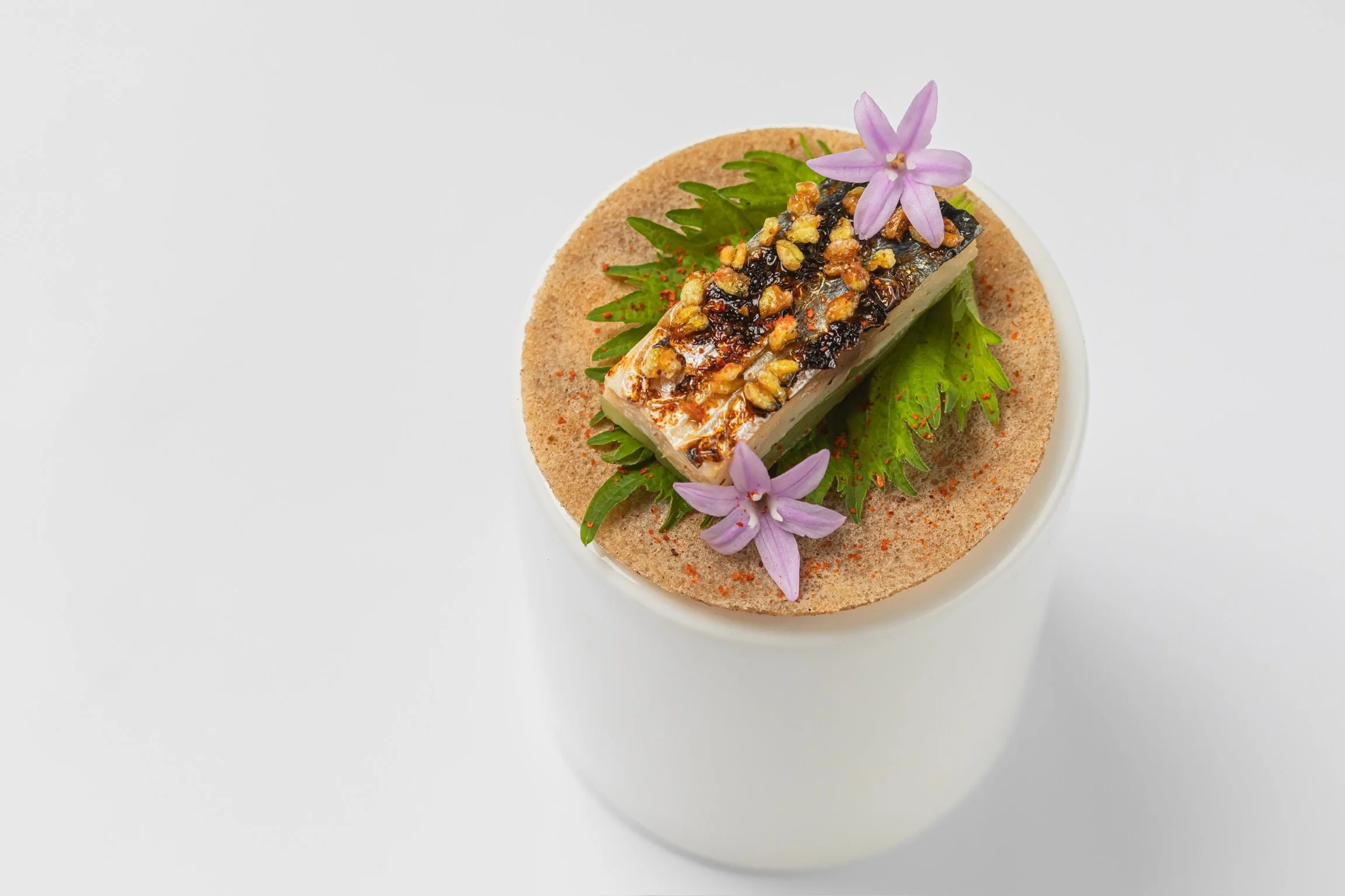 Buckwheat French Crepe, Mackerel Fish