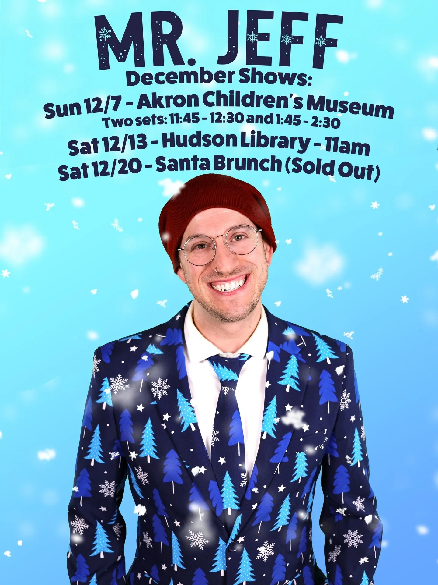 December Showssssssssssssssss ☃️☃️☃️ @akron_childrens_museum , @hudsonlib , @jillysmusicroom