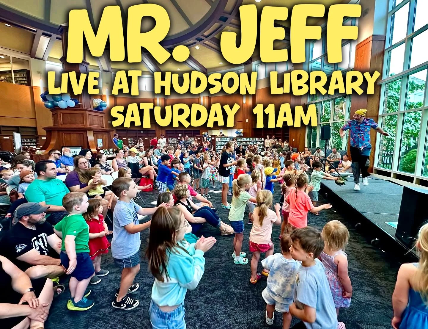 Hey Hudson Ohio Library! Are you ready to get Loud In the Library?! See you soon 🎸🥁🪼 #hudsonohio #childrensmusic #kidsmusic #musicforkids #kindie #mrjeffisfun #preschool #kindergarten #loudinthelibrary