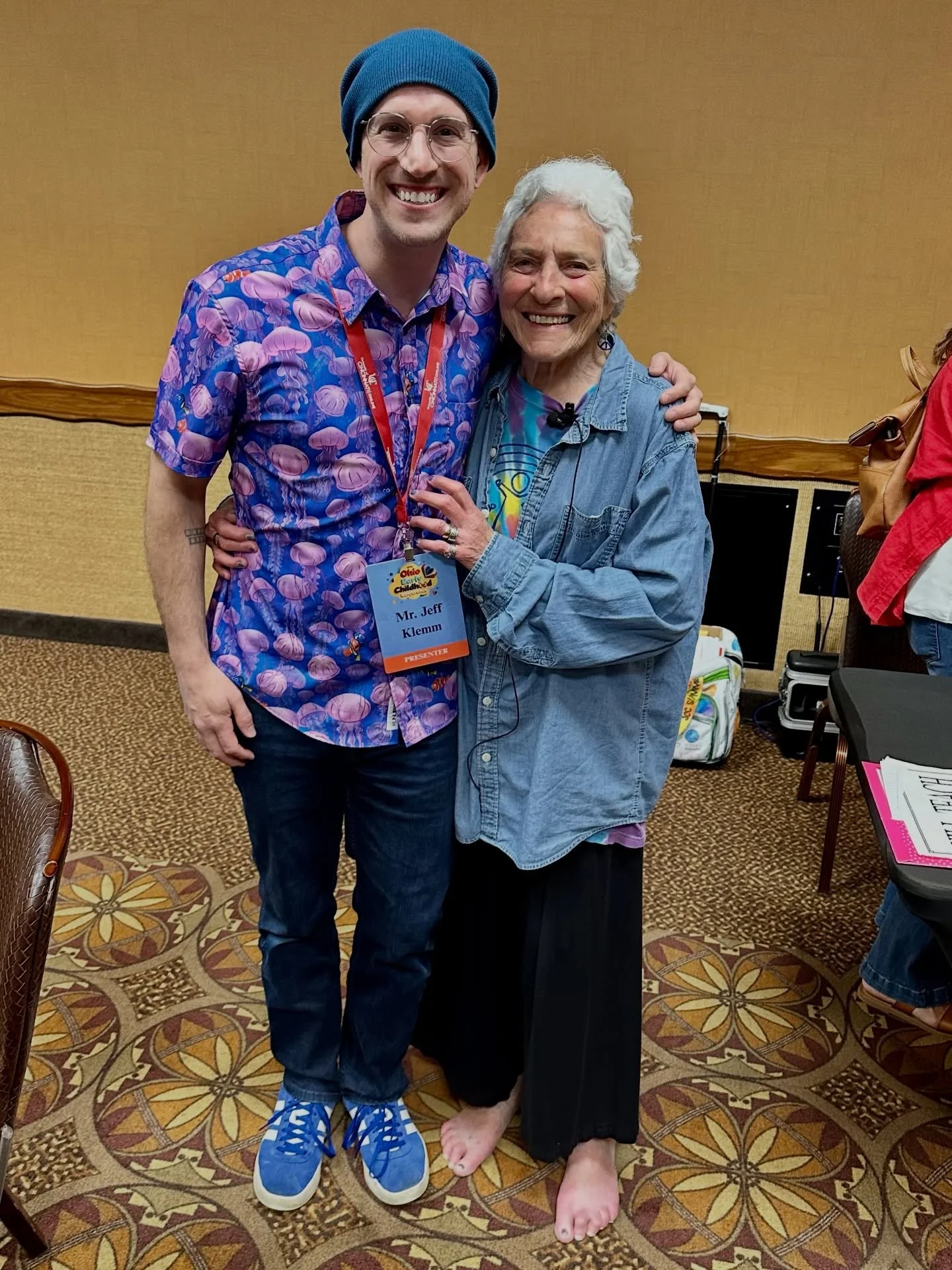 Day 1 of @ohioaeyc was WONDERFUL! So happy to connect with fellow children&rsquo;s musicians and meet so many amazing teachers doing the good work. So many world changers in one conference! The sessions all day were so inspiring! #oaeyc #oaeyc26