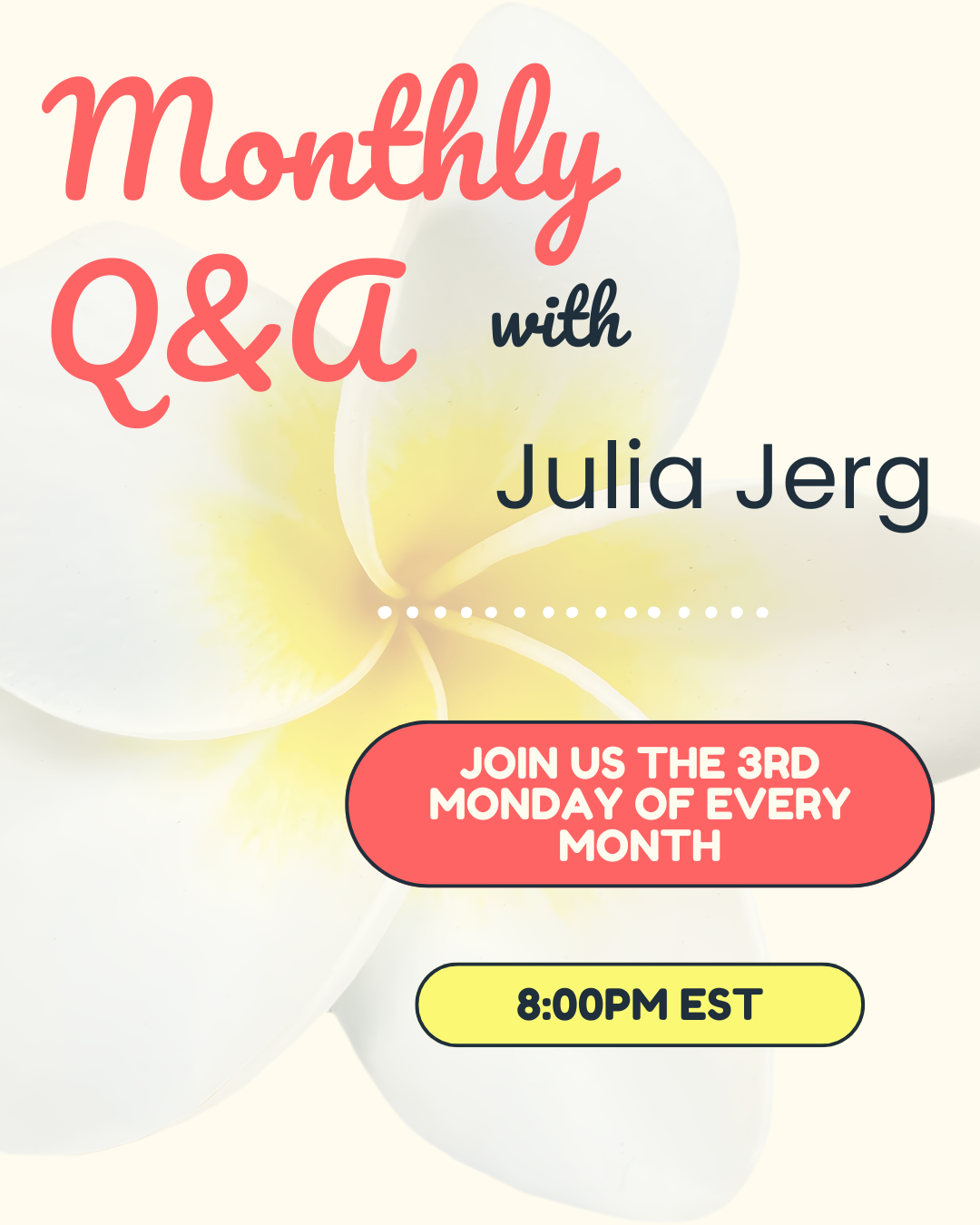 Monthly Masterclass | Julia Jerg