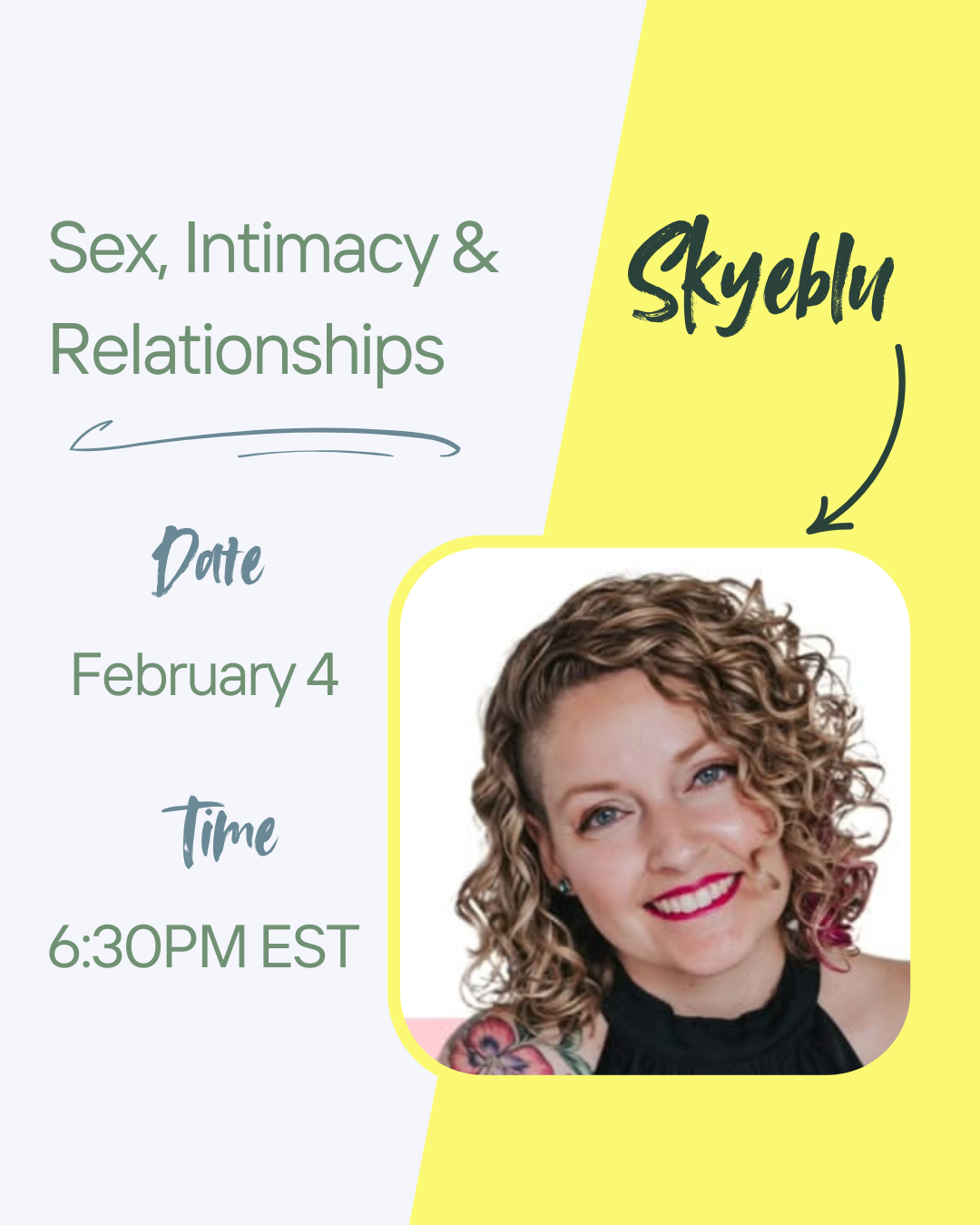 Skyeblu | Sex, Intimacy & Relationships