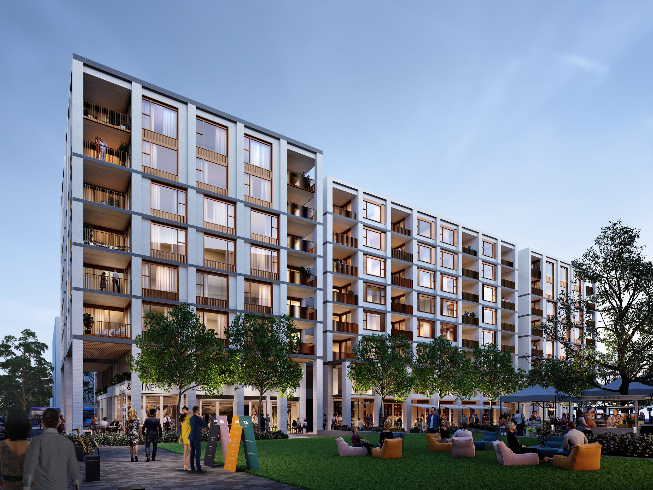 DKSN, Dickson ACT, Stage 1 
Designed by Bates Smart / Dezignteam and developed by Doma/Englobo JV - (Role - General Manager Development)