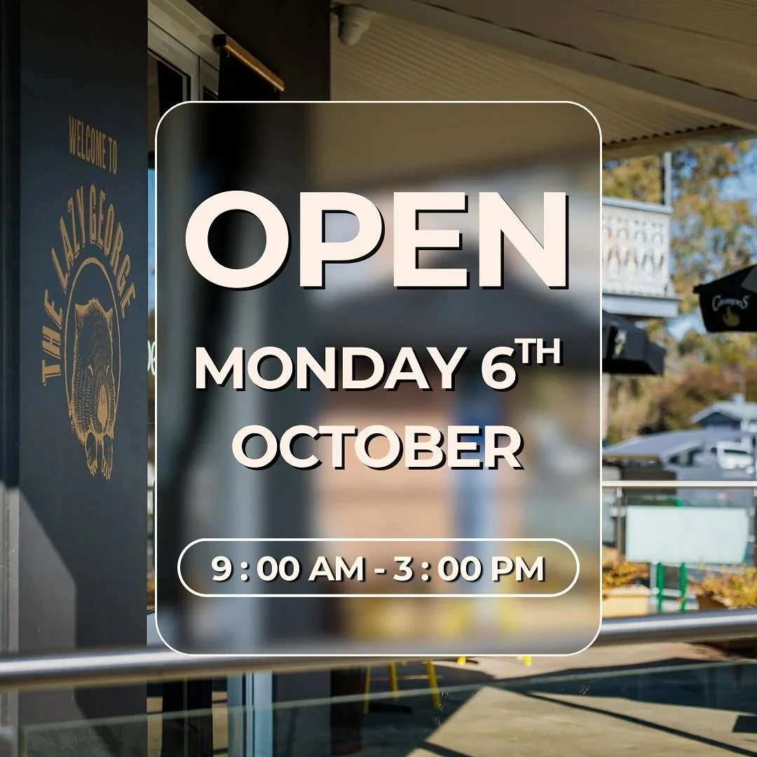 ✨ We&rsquo;re OPEN this Monday, 6th October from 9am &ndash; 3pm!

Make the most of the long weekend with a leisurely breakfast, a relaxed lunch, or coffee and cake before heading back to routine. 🍳🥪☕🍰

Take it slow, soak it in, and let The Lazy G