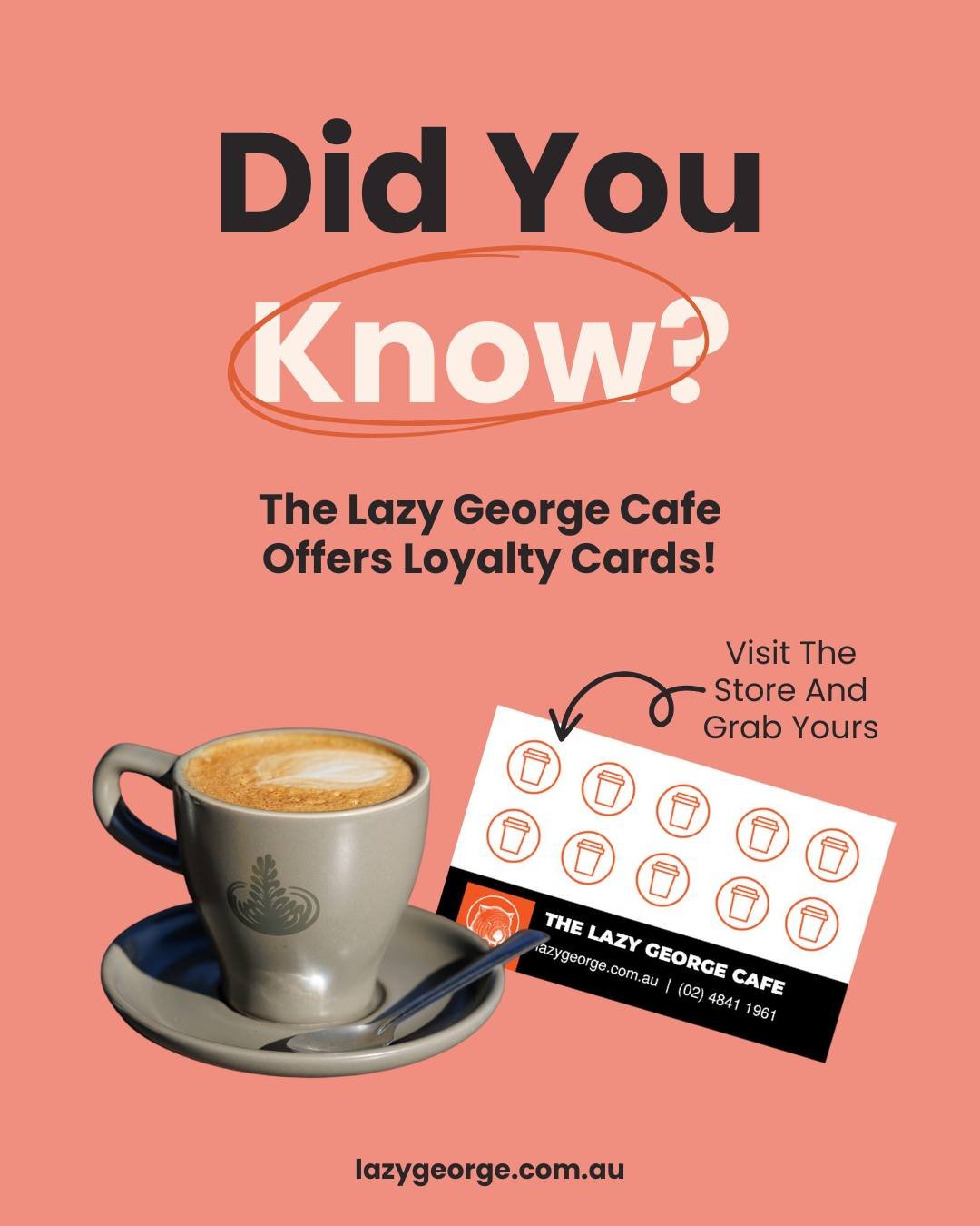 ✨ DID YOU KNOW ✨

If you&rsquo;re a regular to our store, your coffee habit could be working for you&hellip;

💳 Loyalty cards available in-store!

That means every coffee, tea or hot chocolate purchase gets you one step closer to a freebie 🙌

Perfe