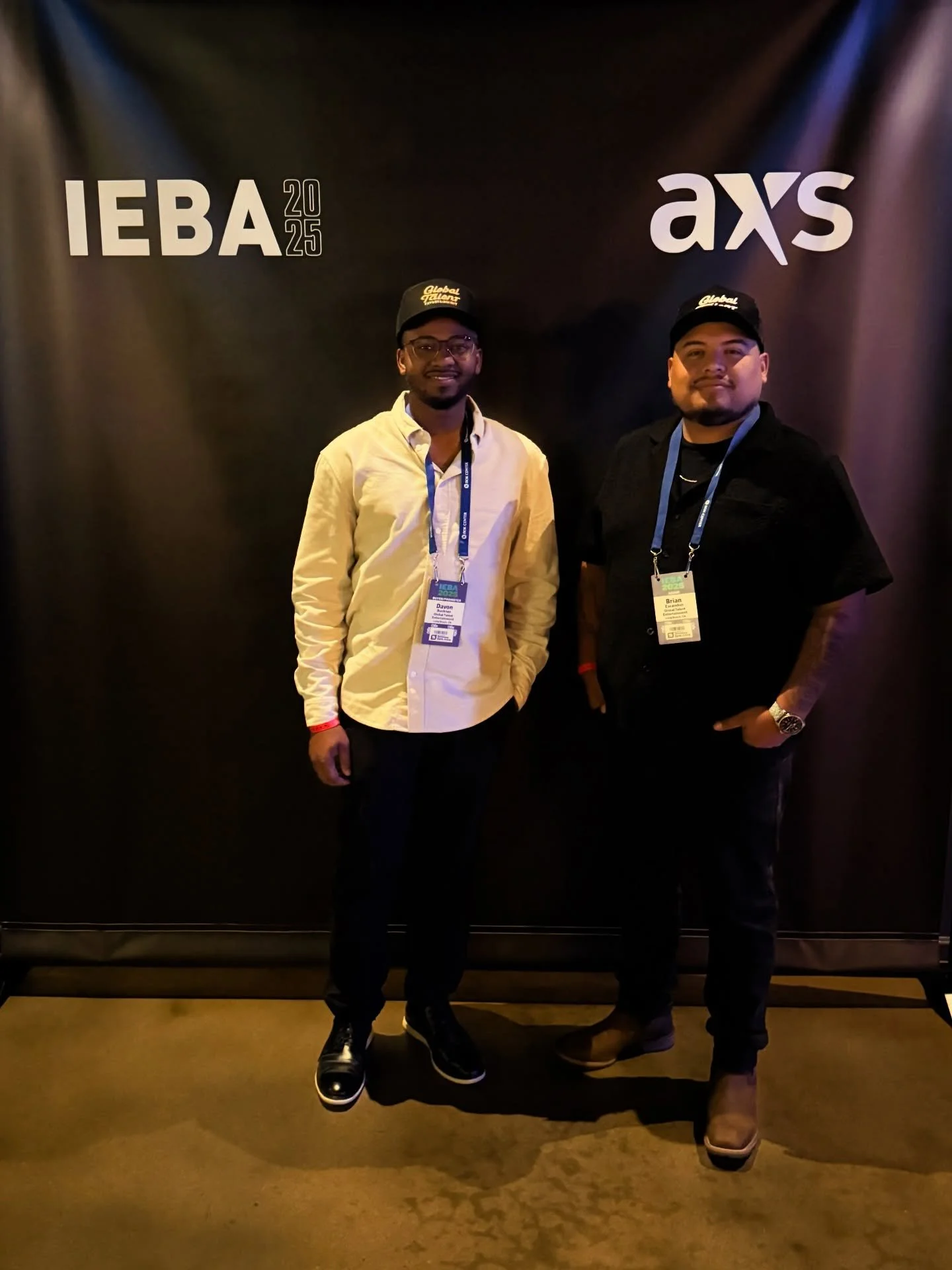 GTE CO-Founders Brian Escandon and DaVon Buckner ready for day 3 of IEBA.