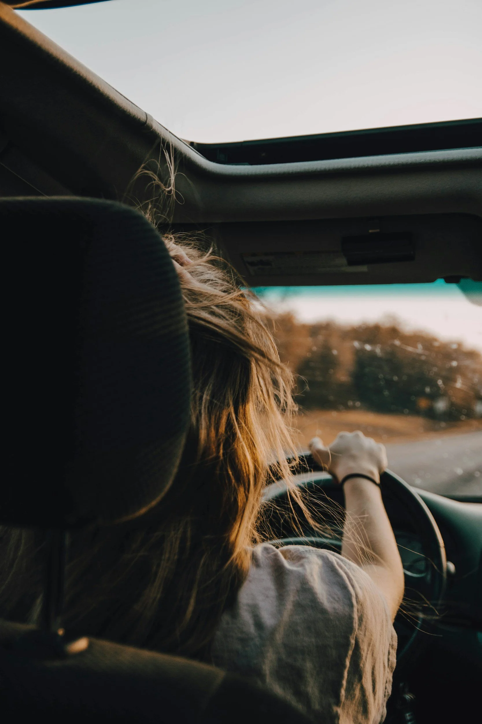 mom driving daughter to school late frustrated and overwhelmed
