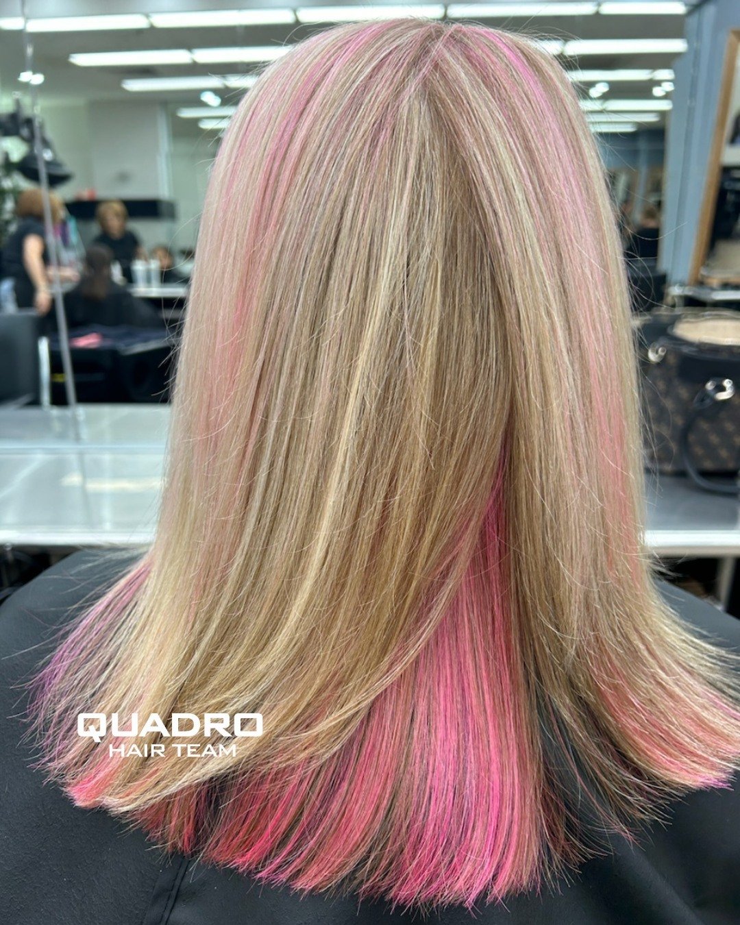 Pop of Pink 🌸 What colour would you get?⁠
⁠
Speak to our stylists today!⁠
📍 Brandon Park, Wheelers Hill⁠
⁠
#quadrohairteam #wheelershillsalon #hairdresser #hair #blonde ⁠
#hairstyle #hairinspo #beauty #hairgrowth #hairgoals #mua