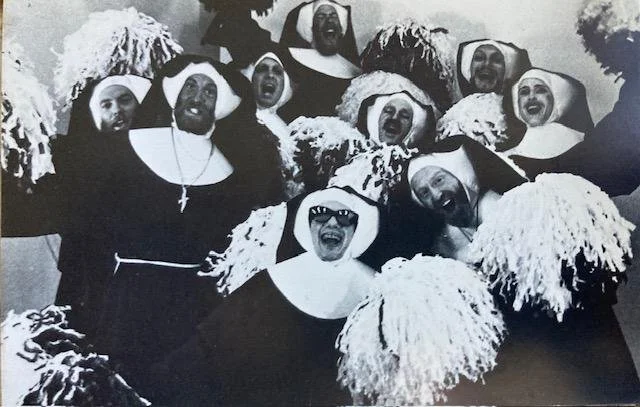 Kimo as Sister Searching for Men (on left with beard) with other members of the Sisters of Perpetual Indulgence, circa 1979