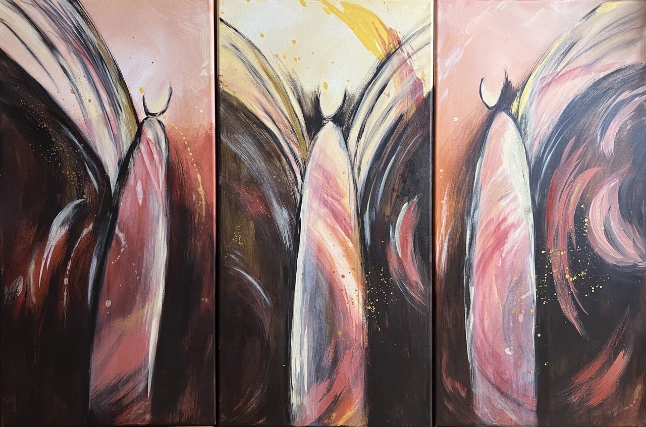 Engel Trio, je 40x80cm, 555€