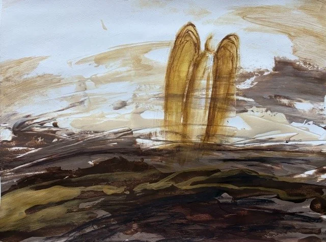 Engel mit Standpunkt, 40x50cm, 111€