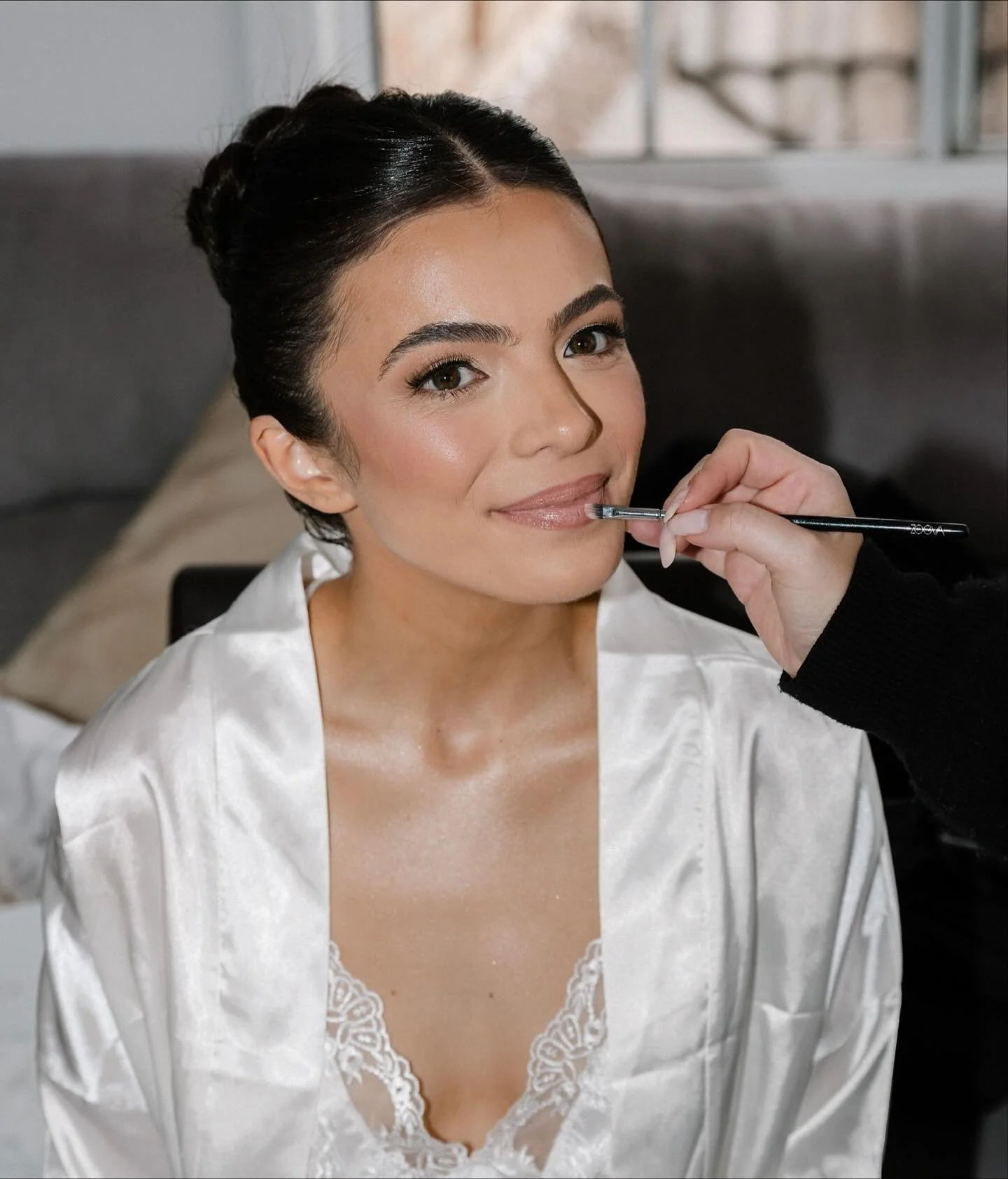 Final touches complete on the beautiful Helena 🤍 There&rsquo;s nothing more special than a bride, glowing and ready to begin the most important day of her life, with the love of her life💒💍 

Makeup | @bymikayla.m 
Photography &amp; videography | @