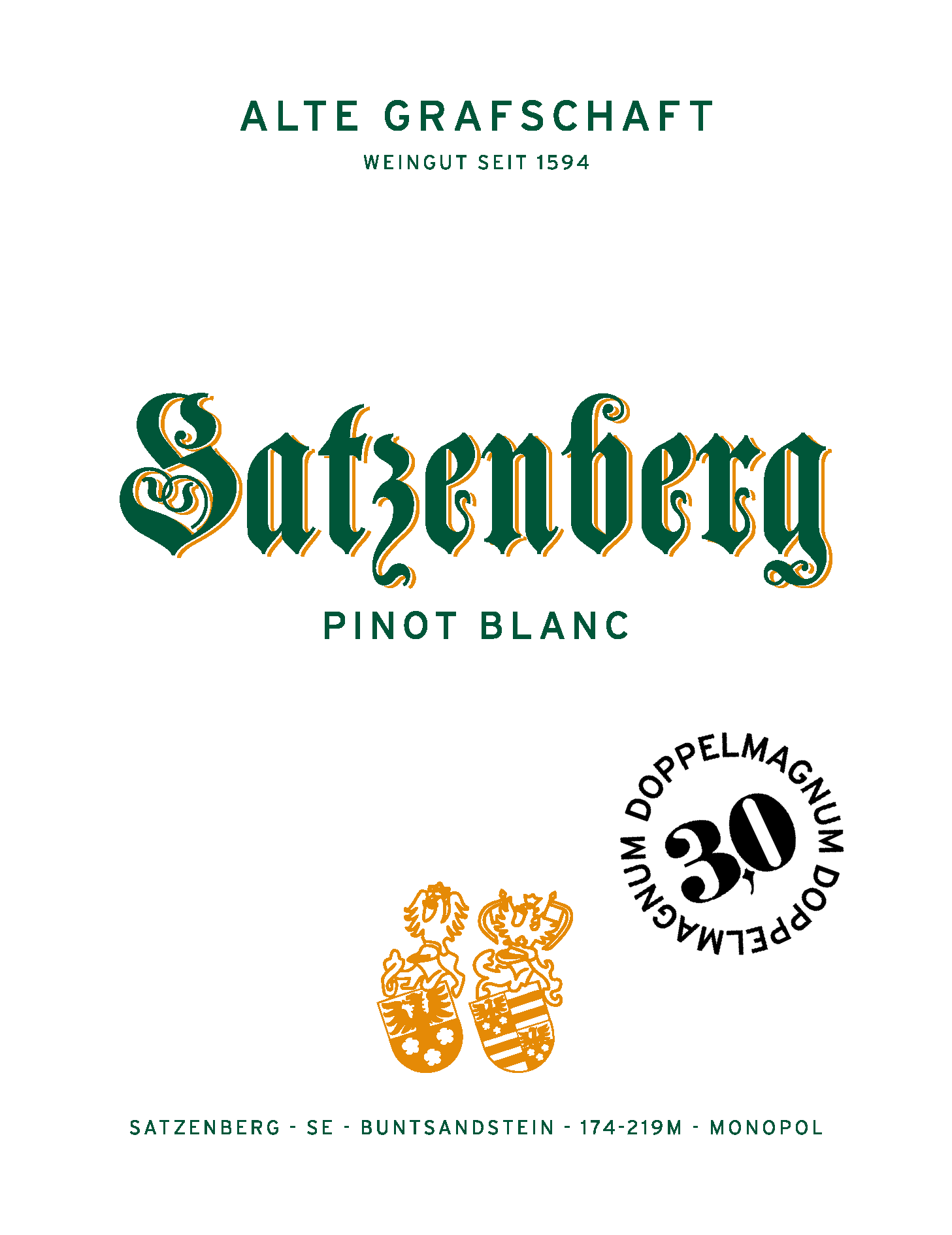 Satzenberg Pinot Blanc 2022 - 3 L Doppelmagnum