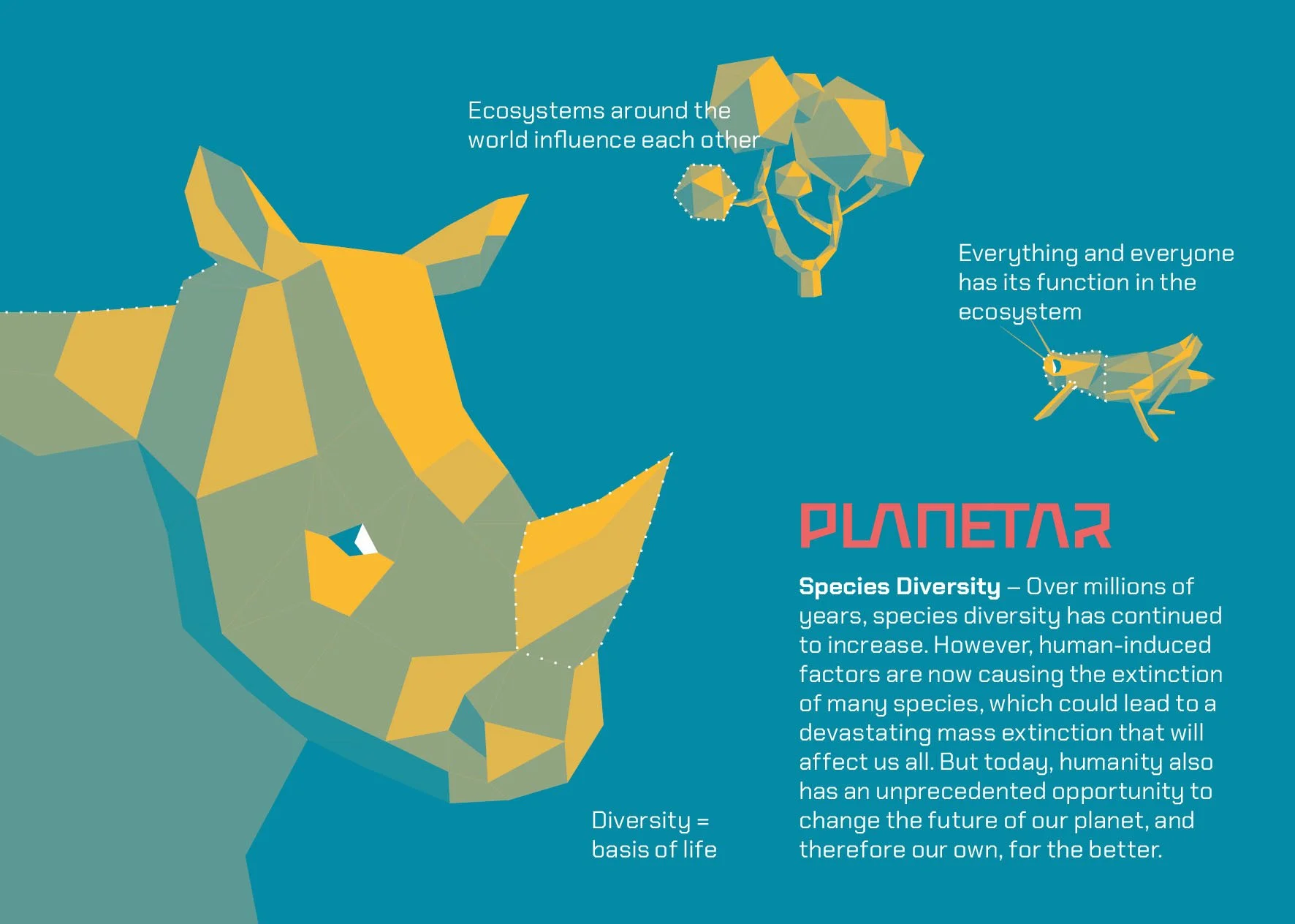 Beispiel einer Postkarte für die planetar App