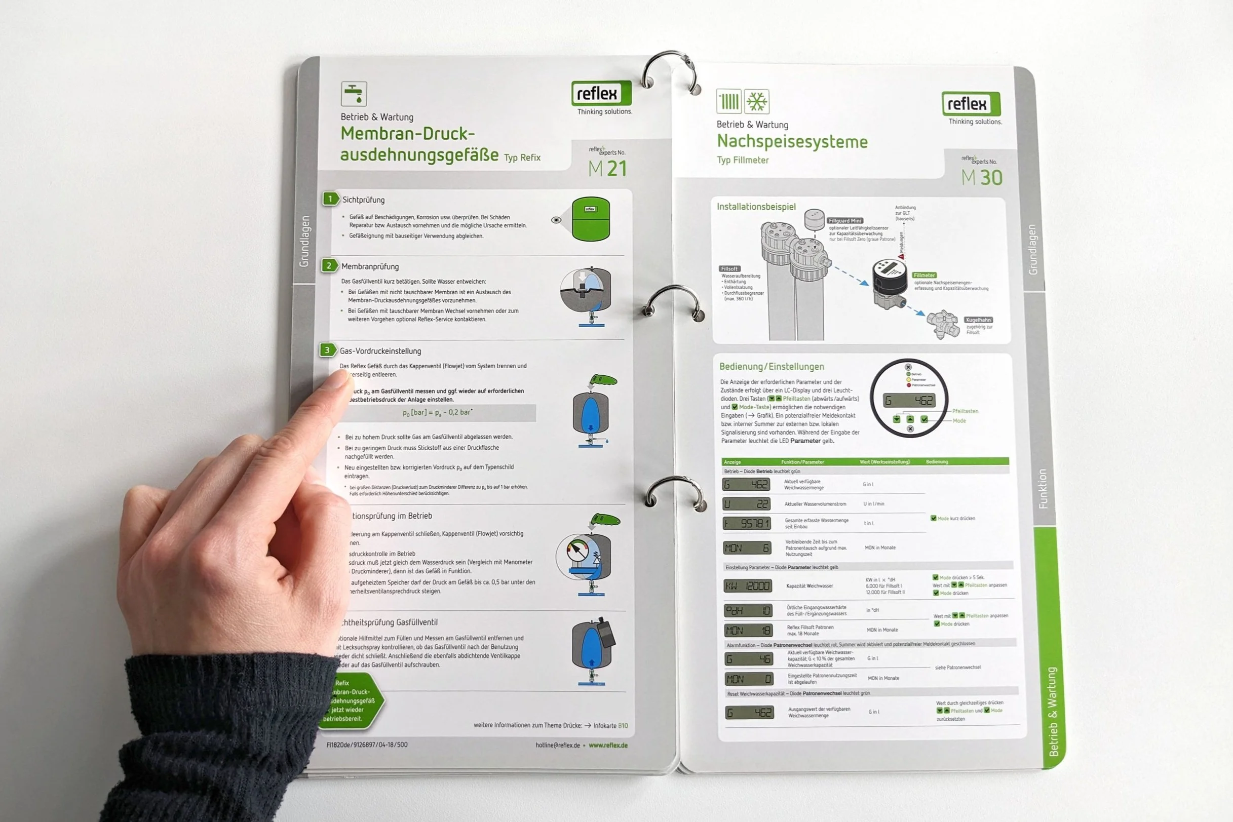 Gedruckte Karten mit Expertenwissen für Reflex Winkelmann zur verständlichen Informationsvermittlung