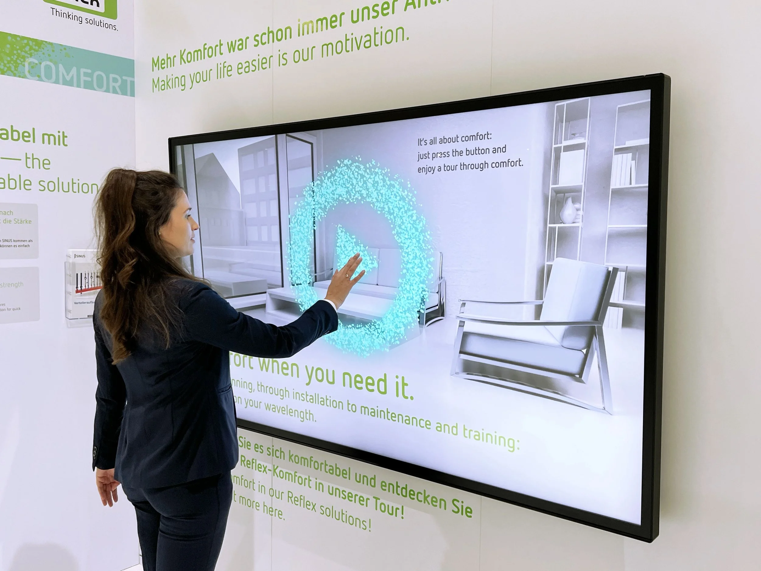 Reflex Winkelmann Messeauftritt mit digitalen Erlebnissen