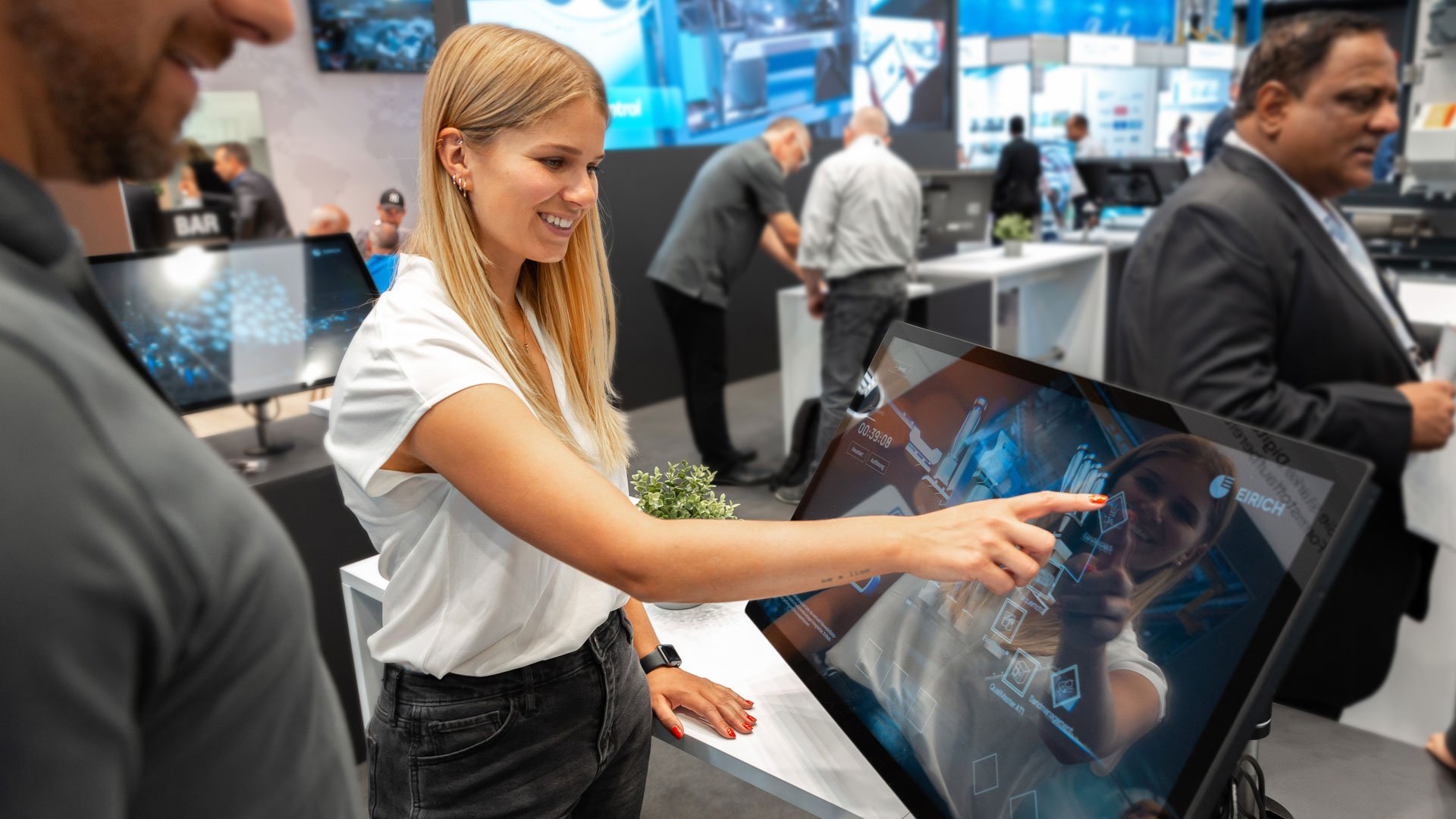 Interaktive 3D-Anwendung für EIRICH auf der Messe GIFA zur Produktkommunikation