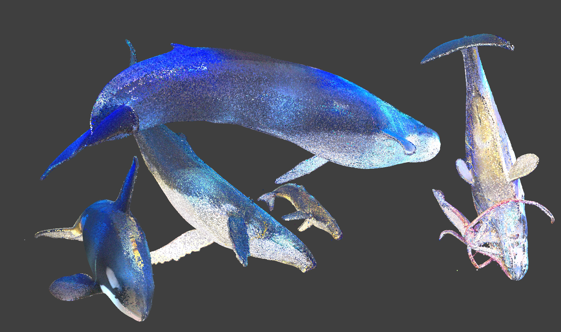 Ein 3D-Scan der Walexponate als Basis für die Entwicklung des digitalen 3D-Modells