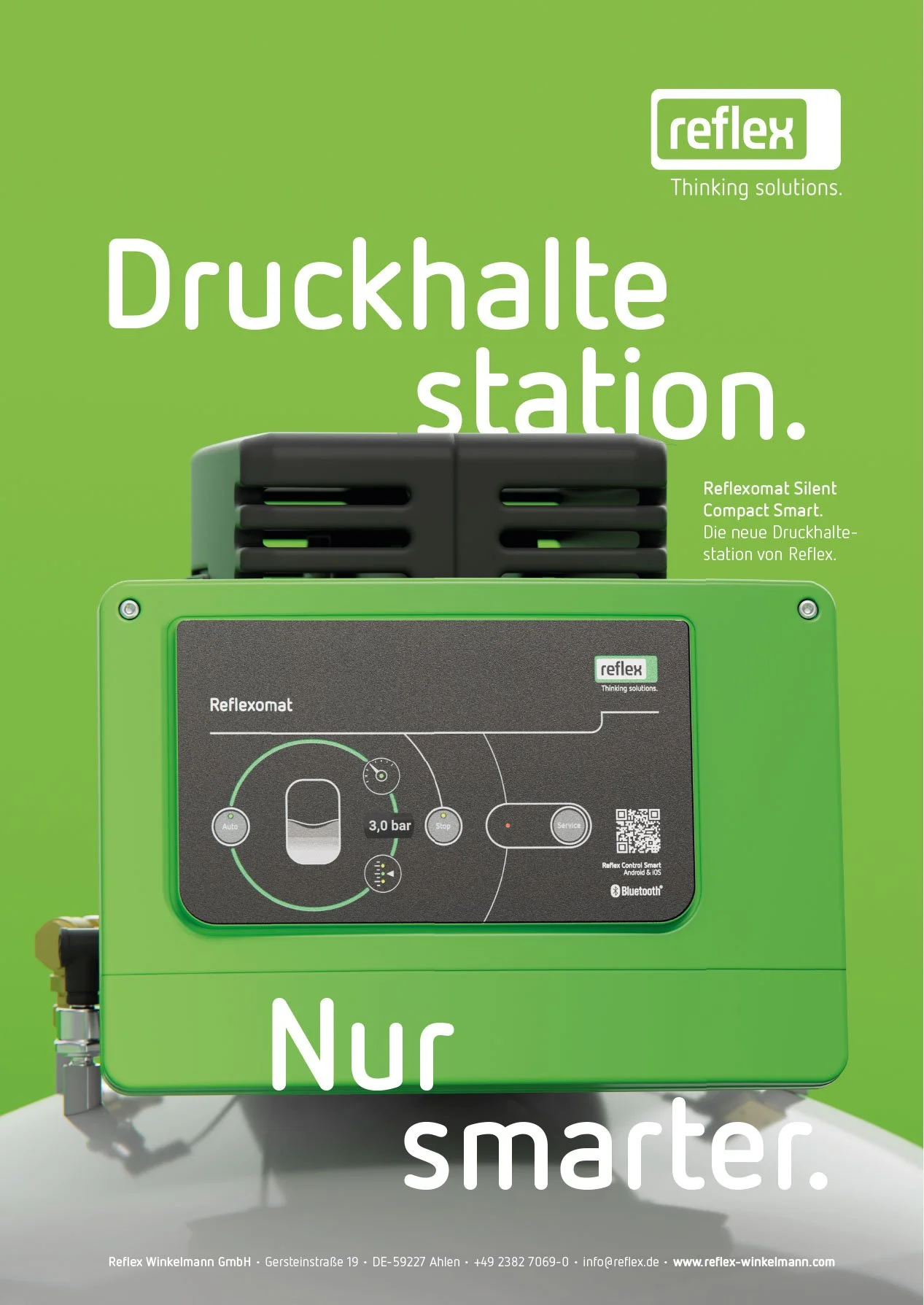 Produktanzeige mit stimmungsvoller Detailaufnahme im Reflex Corporate Design